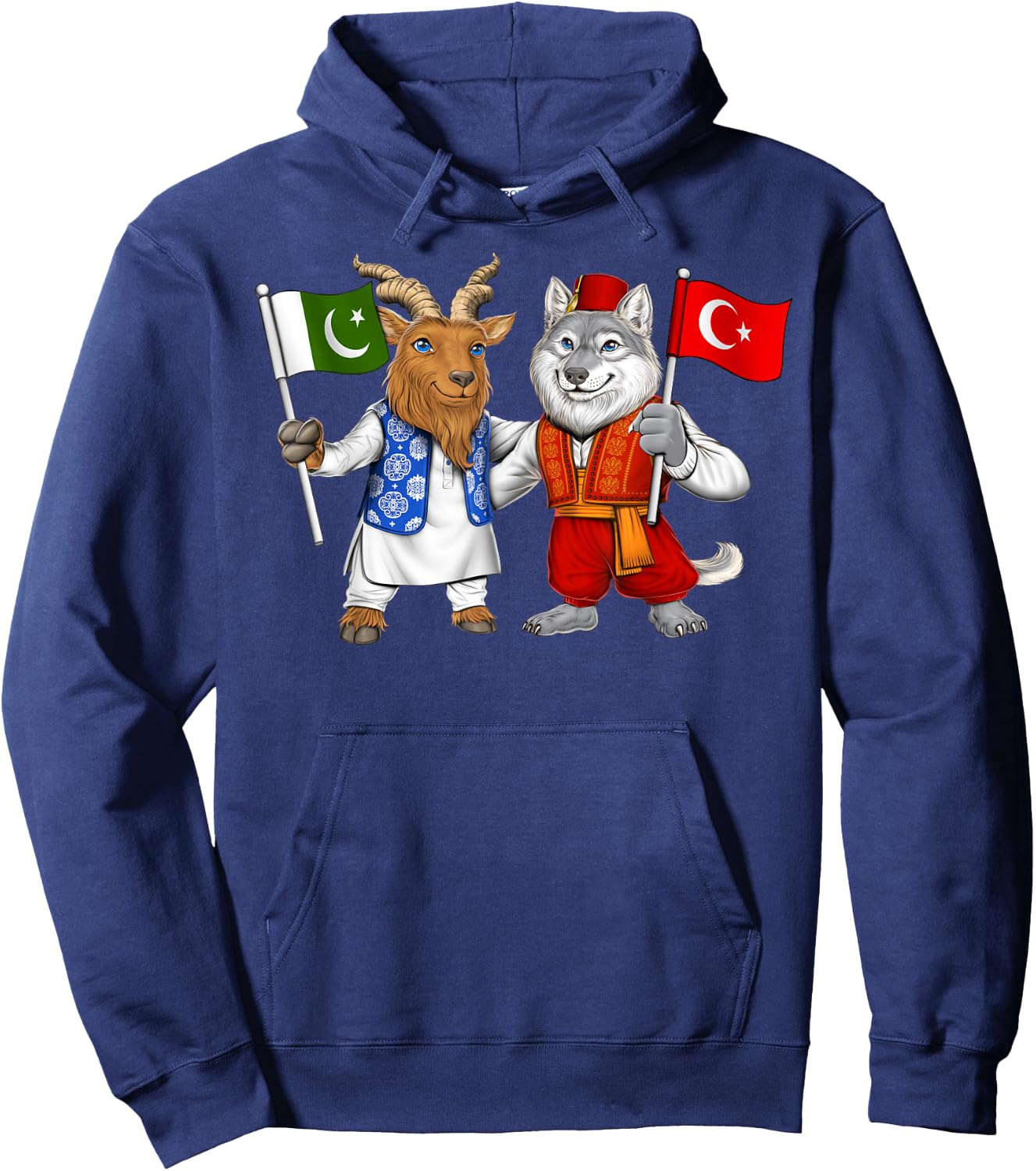 Pakistan Turkey Flag Pakistani Roots Proud Turkish Türkiye Hoodie - Hoodie | Navy