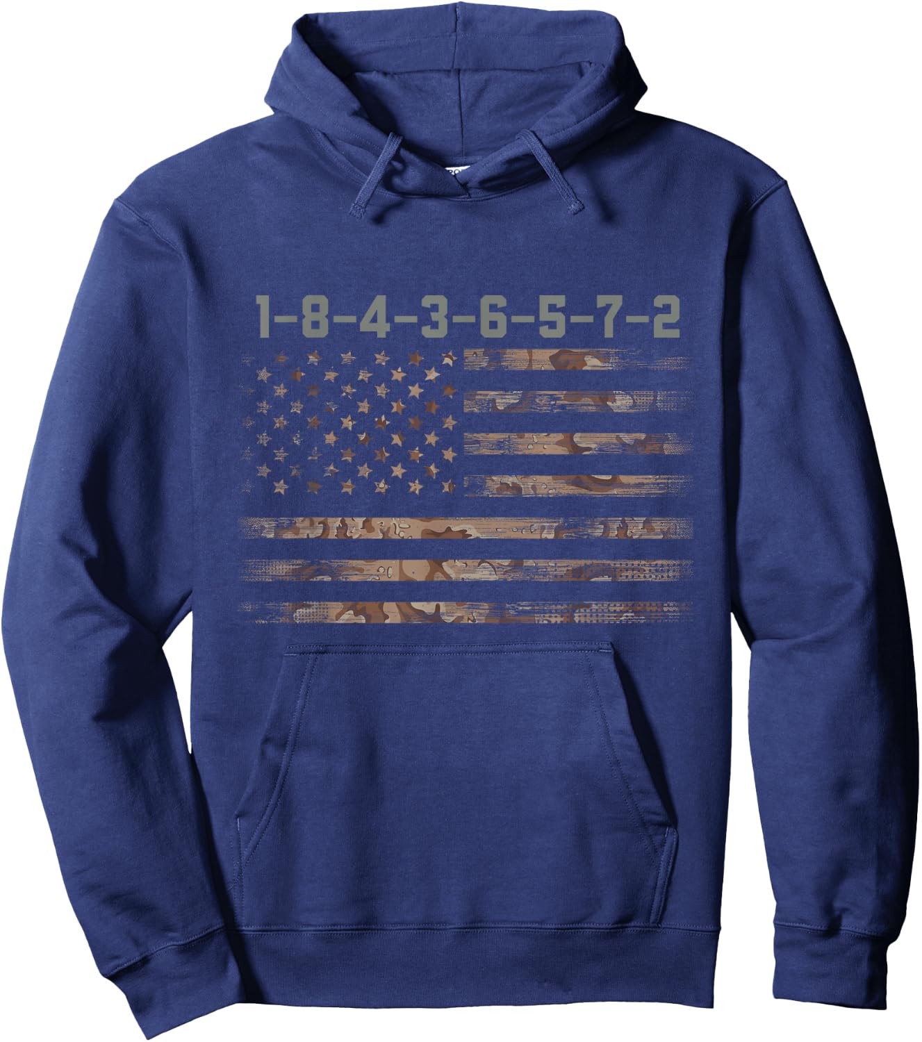 1-8-4-3-6-5-7-2 Firing Order Small Block Engine V8 Hoodie - Hoodie | Navy