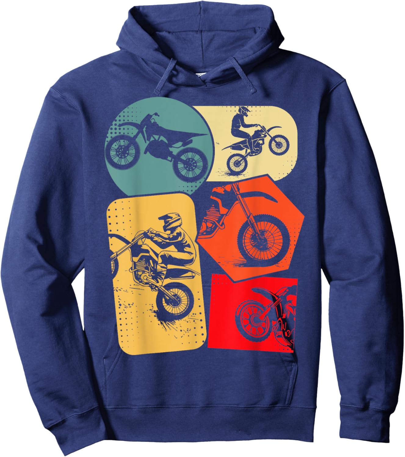 Dirt Bike Motocross Enduro , Black, S Hoodie - Hoodie | Navy