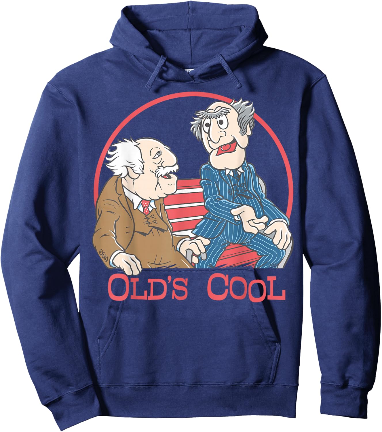 Disney The Muppets Statler and Waldorf Old's Cool Hoodie - Hoodie | Navy