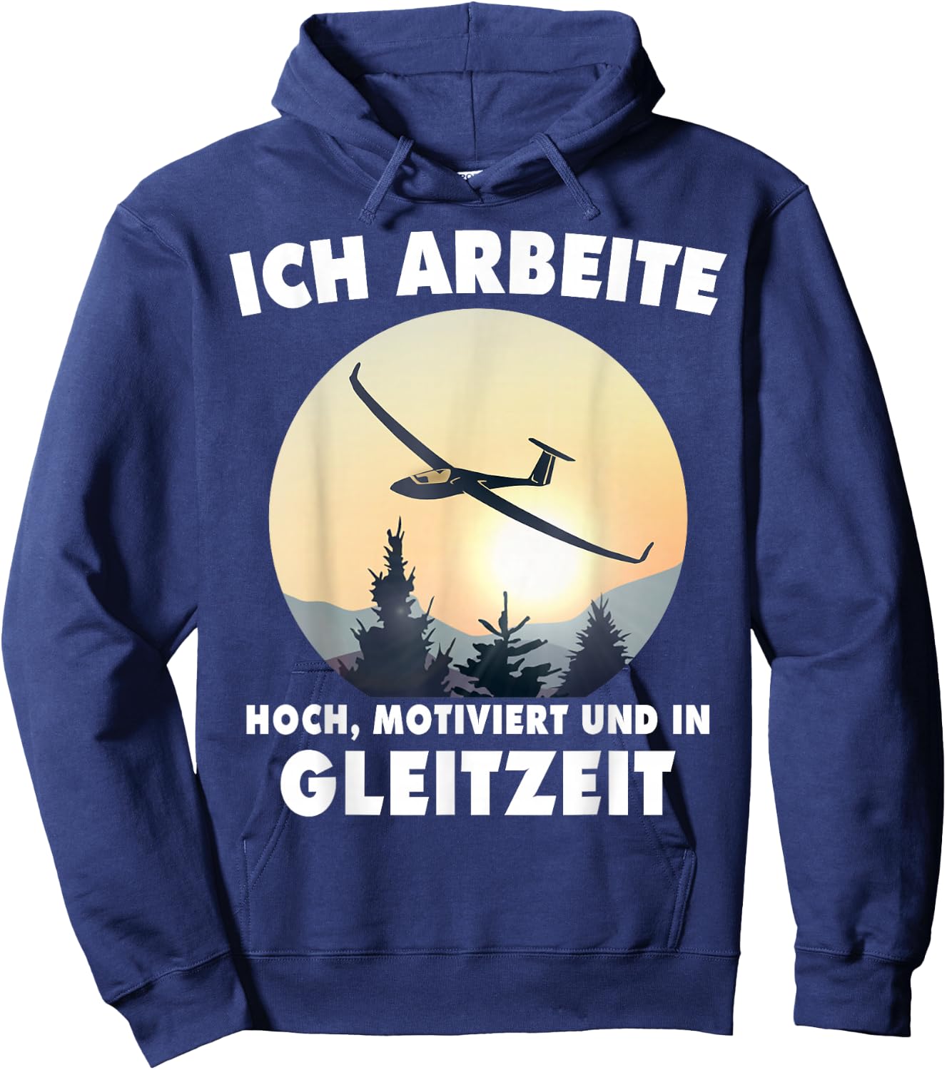 Segelfliegen Fliegen Segelflugschein Segelflug Segelflieger Hoodie - Hoodie | Navy