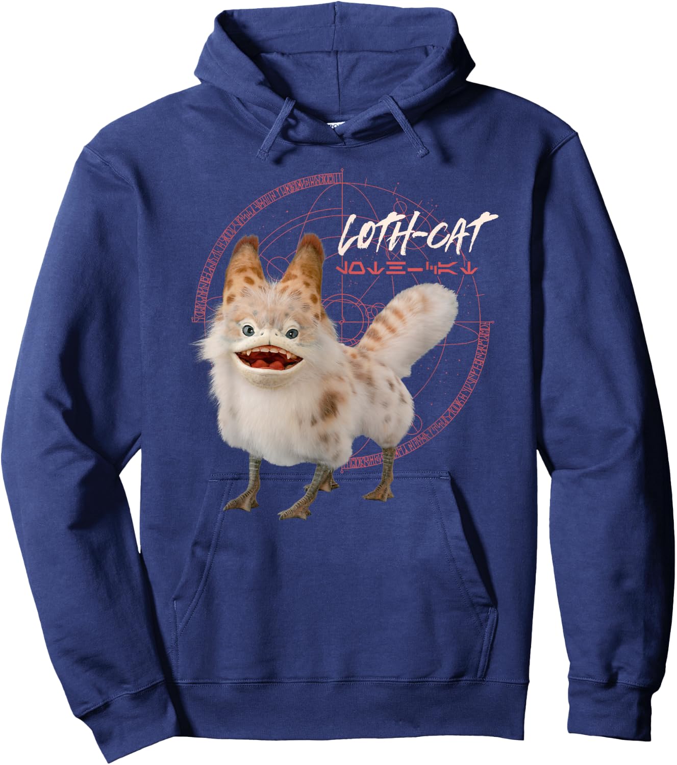 Star Wars Ahsoka Sabine's Loth-Cat Aurebesh Disney+ , black Hoodie - Hoodie | Navy