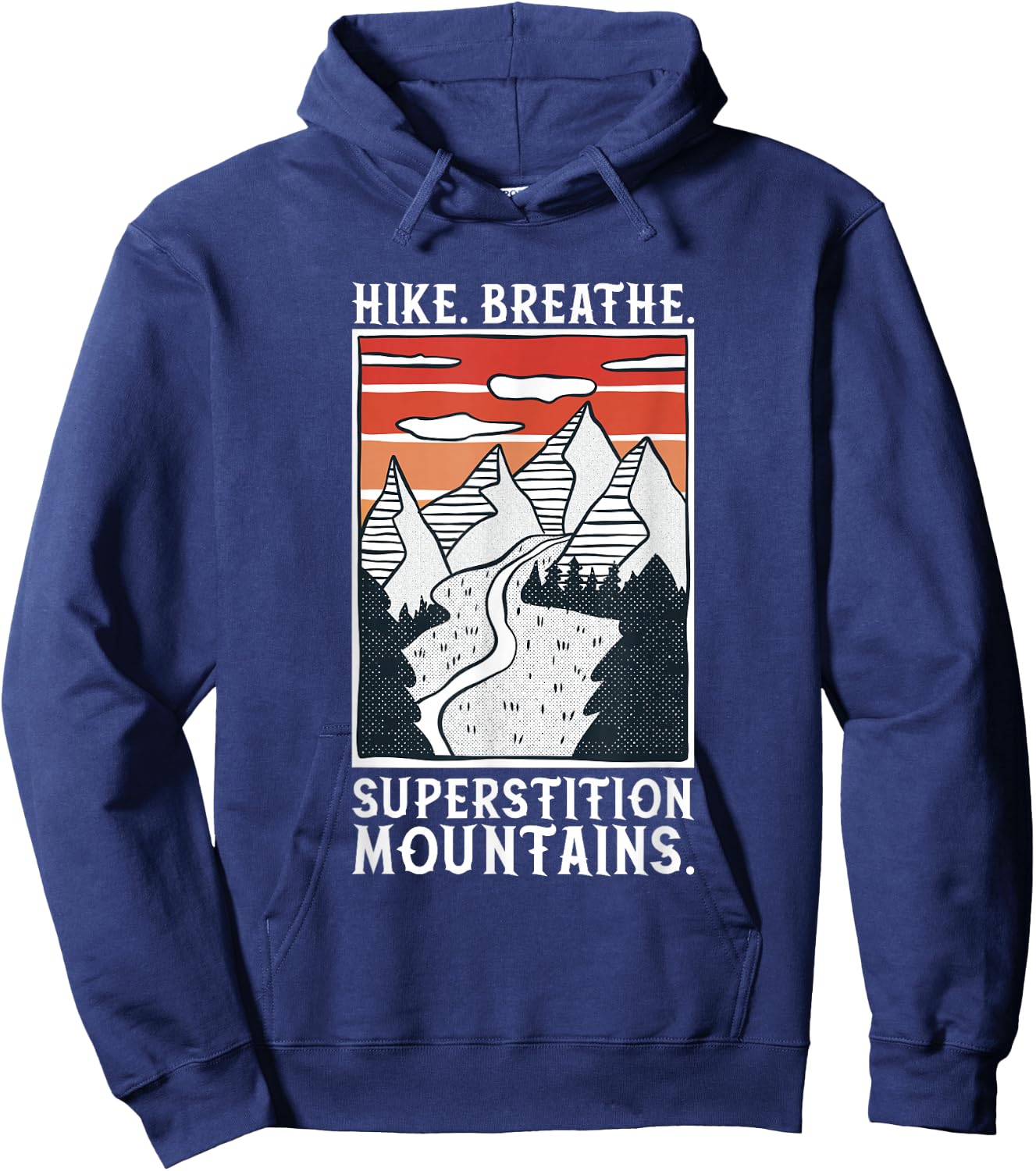 Hiking - Superstition Mountains Hoodie - Hoodie | Navy