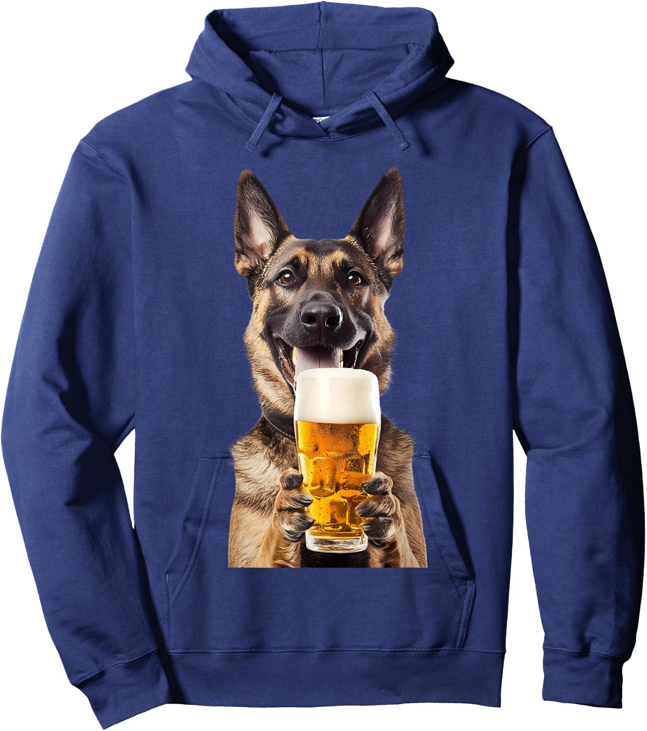 Belgian malinois Beer Hoodie - Hoodie | Navy