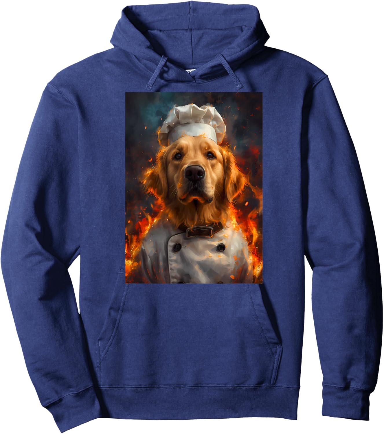 Chef Golden Retriever Hoodie - Hoodie | Navy