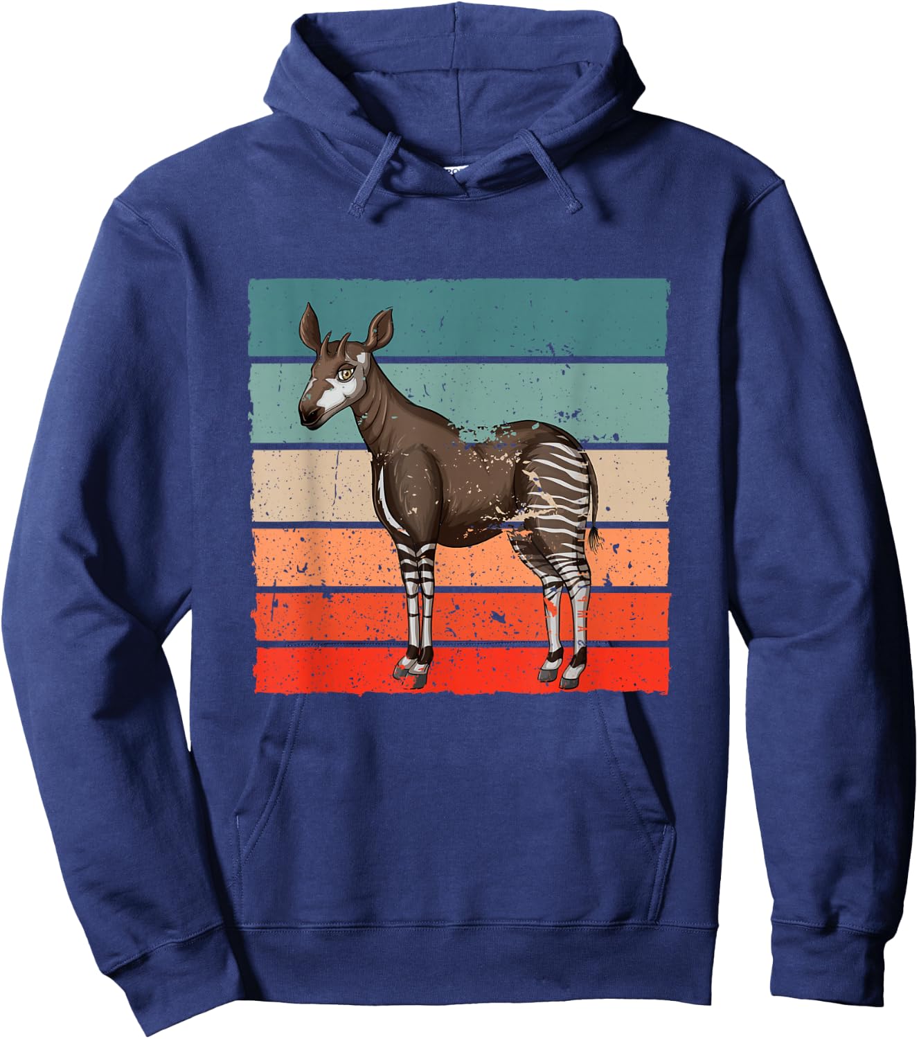 Okapi Lover Retro Okapi Girl Okapi Boy Okapis Hoodie - Hoodie | Navy