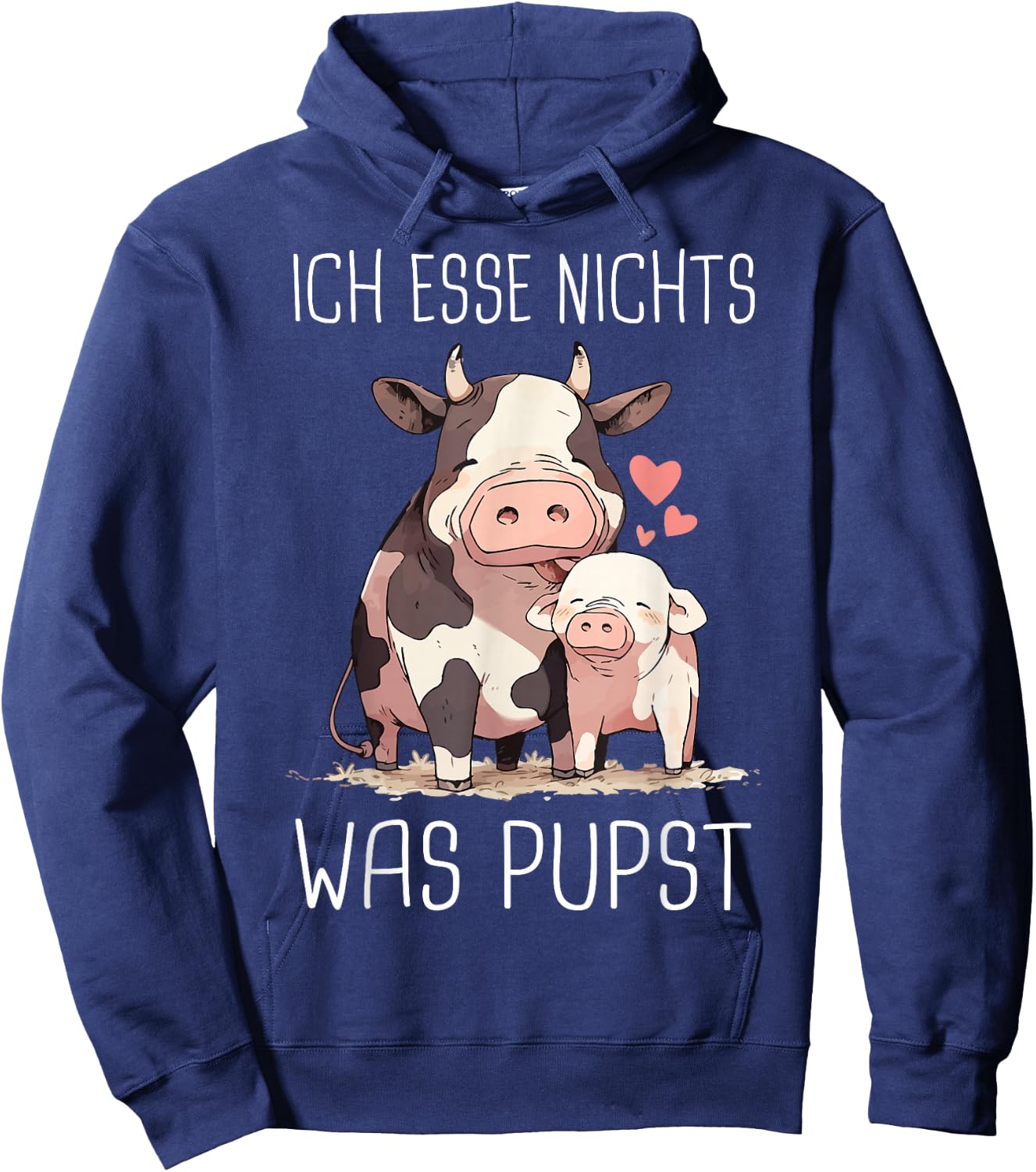 Vegetarier Ich essen nichts was pupst Vegan Vegetarian , black Hoodie - Hoodie | Navy