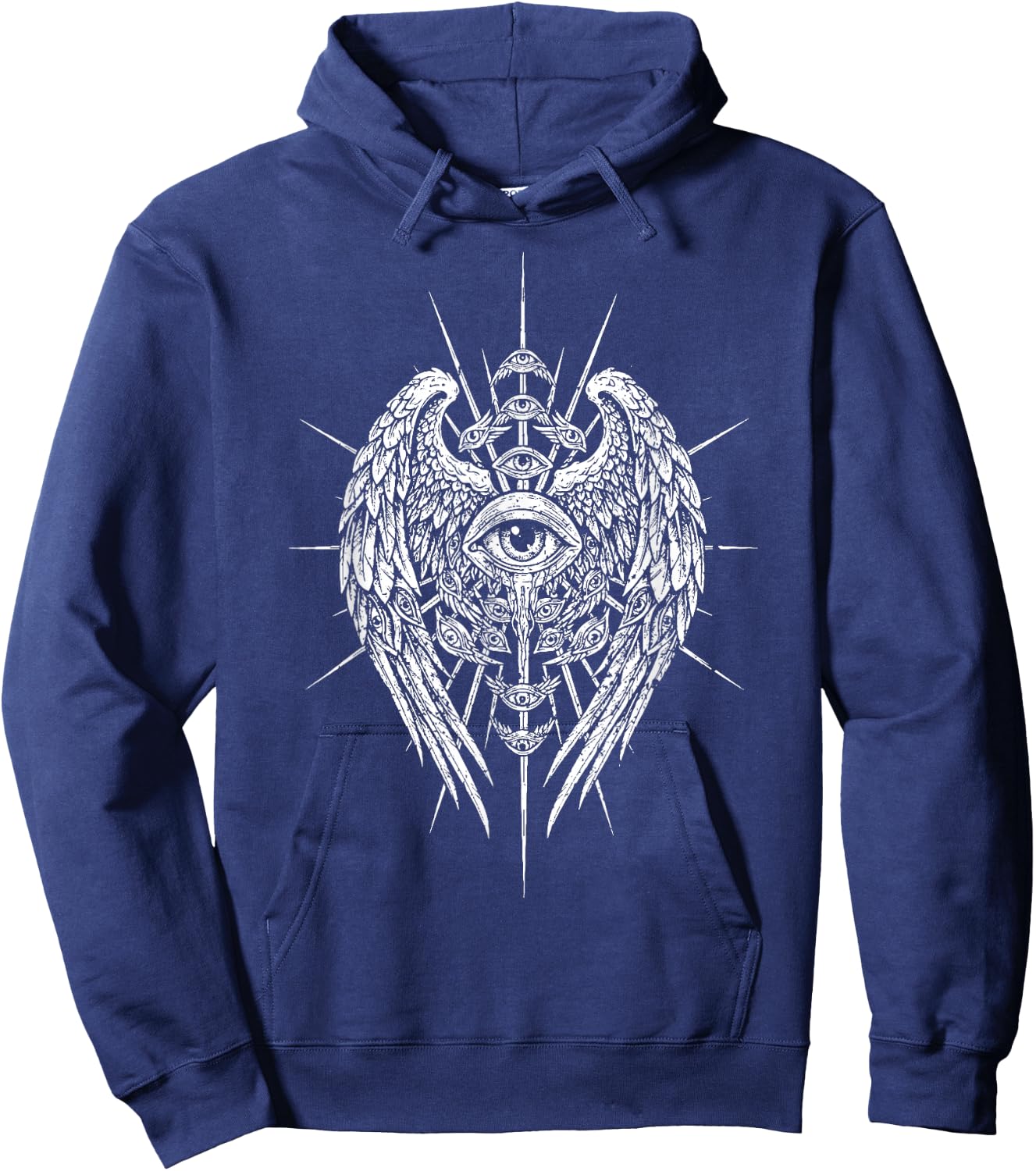 Seraphim Biblischer Engel Sehendes Auge Esoterik Christian Hoodie - Hoodie | Navy