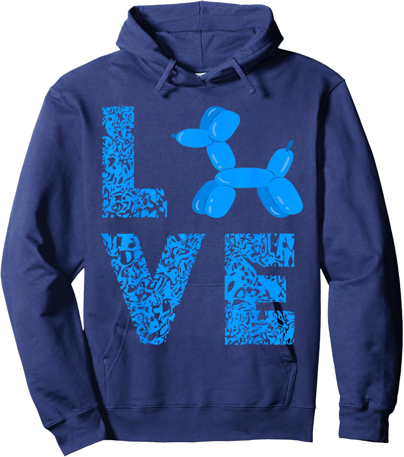 Leopard Dog Balloon Animal Balloons Twisting Balloon Artist Hoodie - Hoodie | Navy