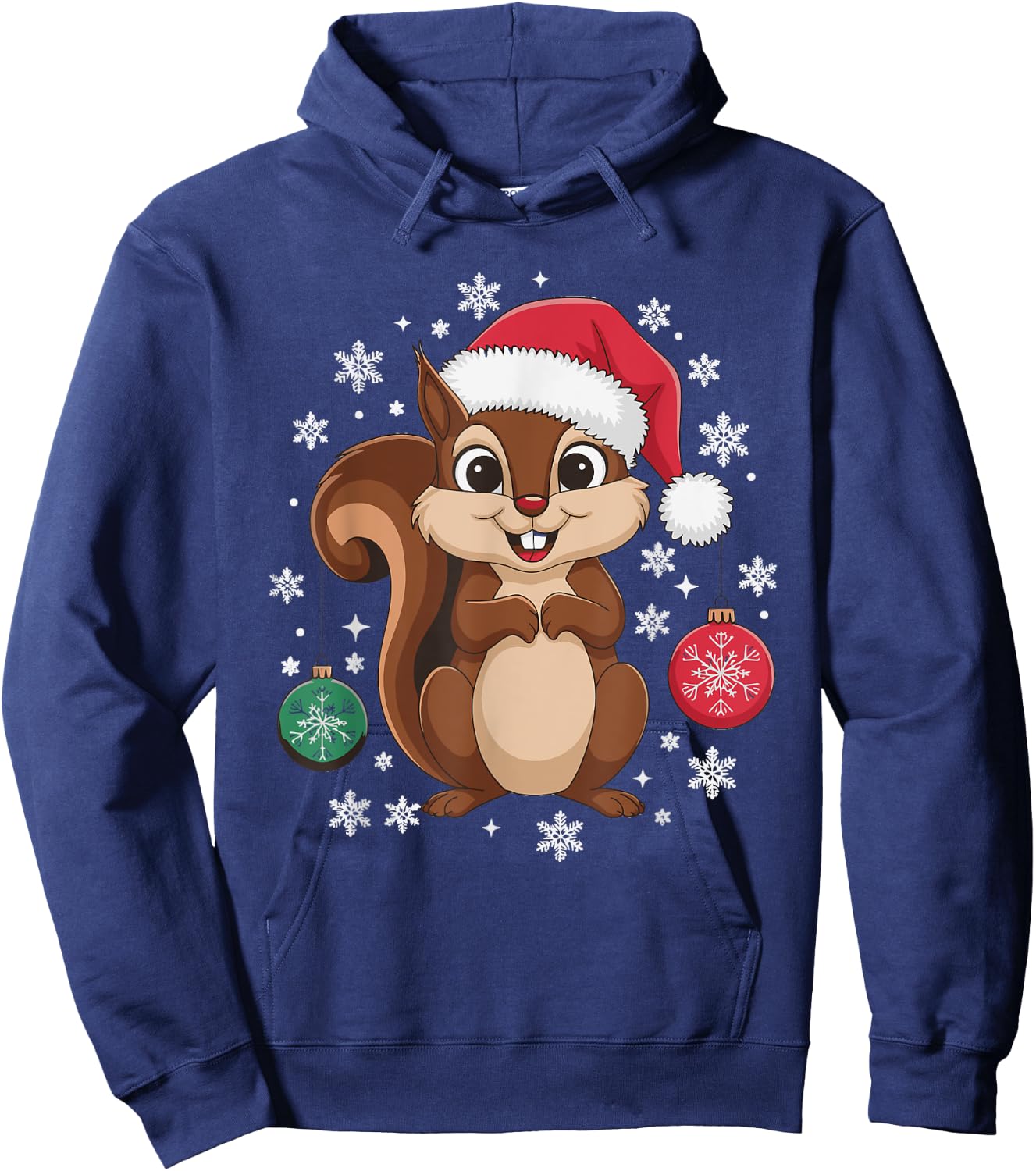 Squirrel Christmas Hoodie - Hoodie | Navy