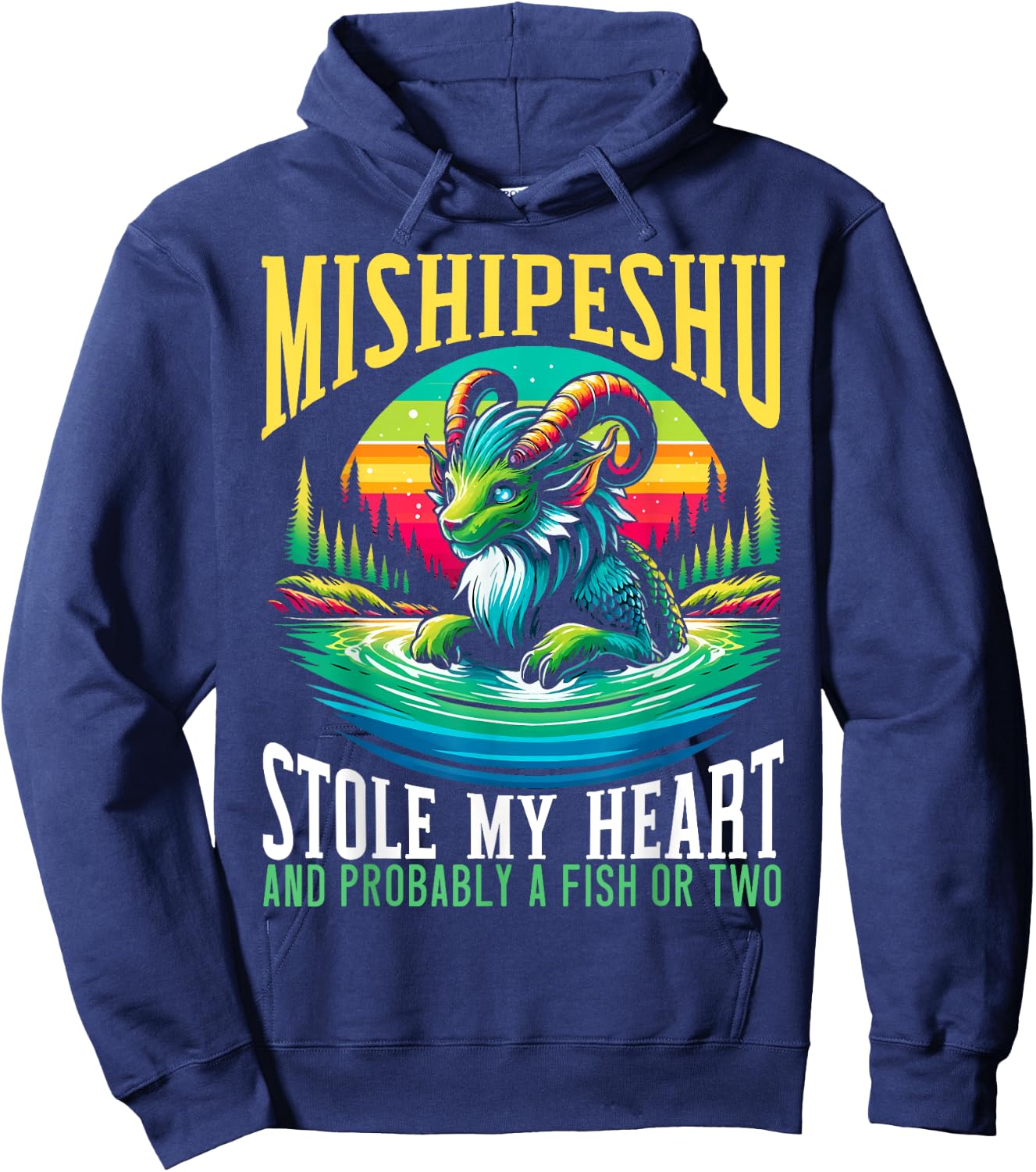 Mishipeshu Mythical Creature Cryptozoology Cryptid Hoodie - Hoodie | Navy