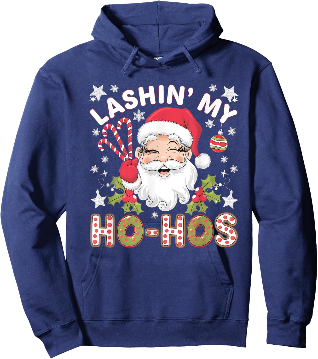 Xmas Cosmetics Lash Artist Lash Tech Girls Hoodie - Hoodie | Navy