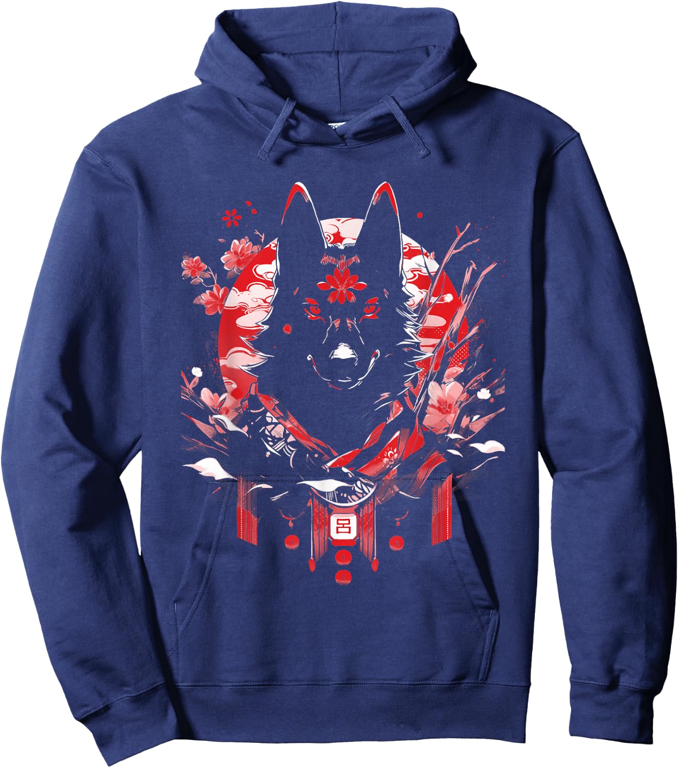 Sable Black German Shepherd Dog Ninja Samurai Japanese Cute Hoodie - Hoodie | Navy