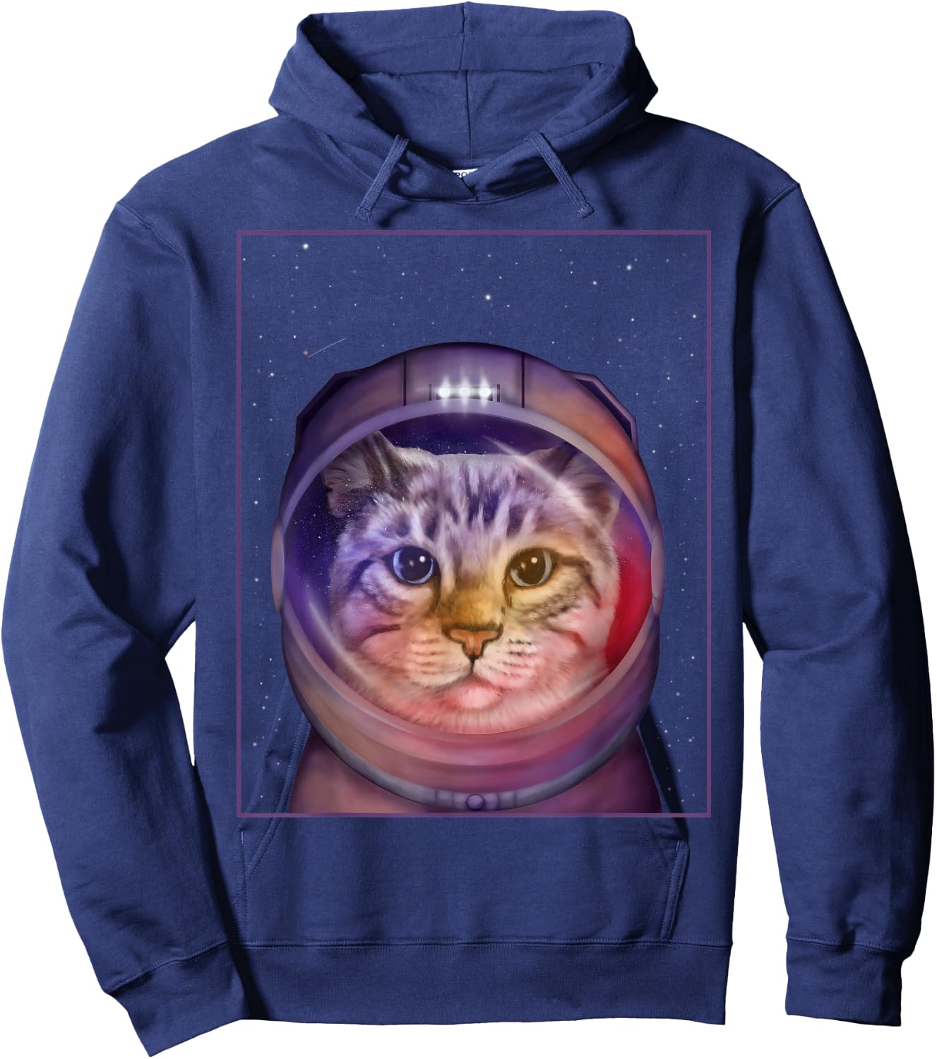 Astronaut cat - Kitty in space with helmet Women Kids Hoodie - Hoodie | Navy