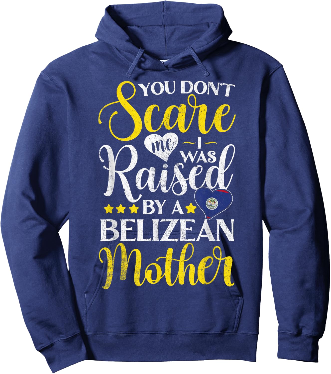 Belize Flag Souvenirs for Belizeans Men & Women Hoodie - Hoodie | Navy