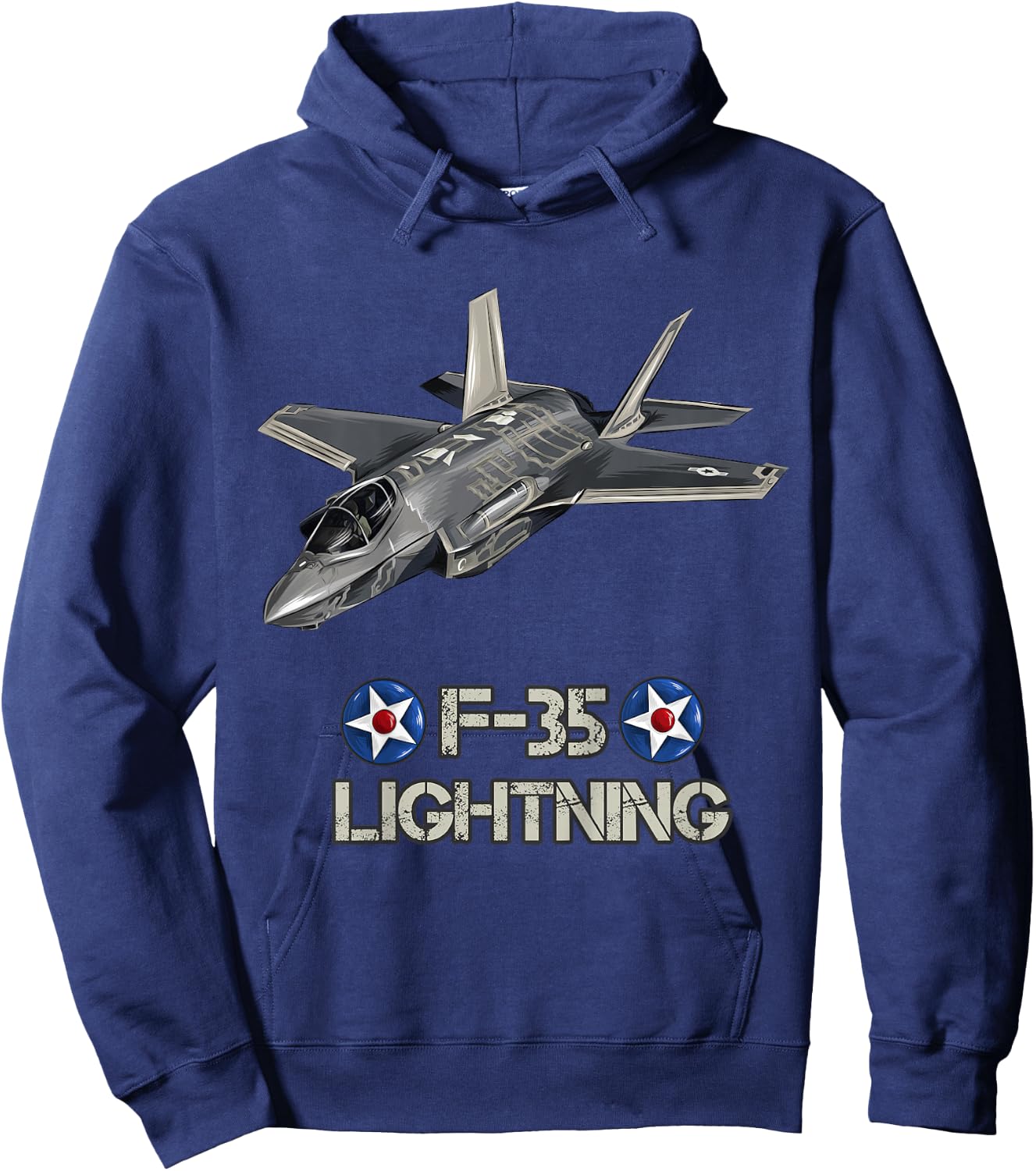 American Aircraft Stealth Fighter F35 lightning Hoodie - Hoodie | Navy