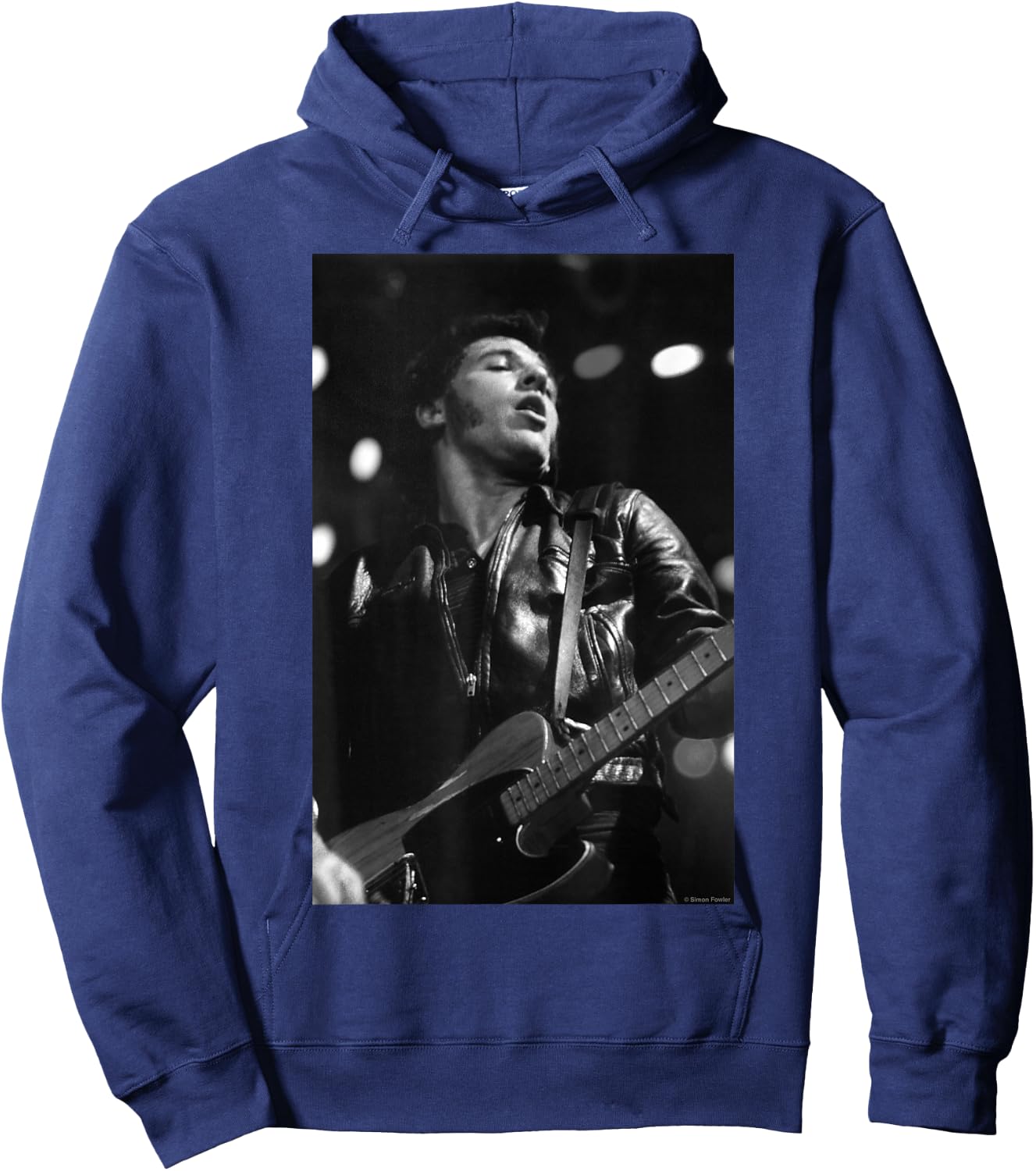 Bruce Springsteen Live At Wembley by Simon Fowler , Black, S Hoodie - Hoodie | Navy