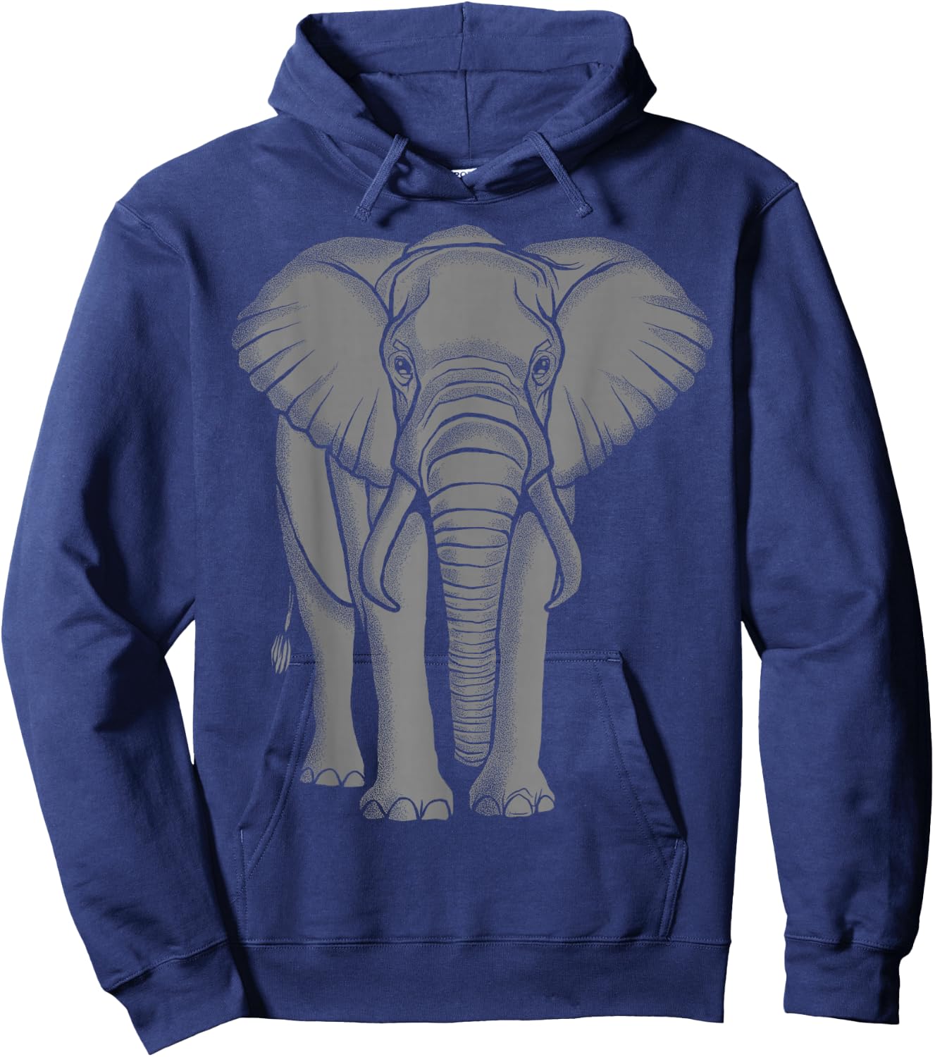 Éléphant Gris Hoodie - Hoodie | Navy