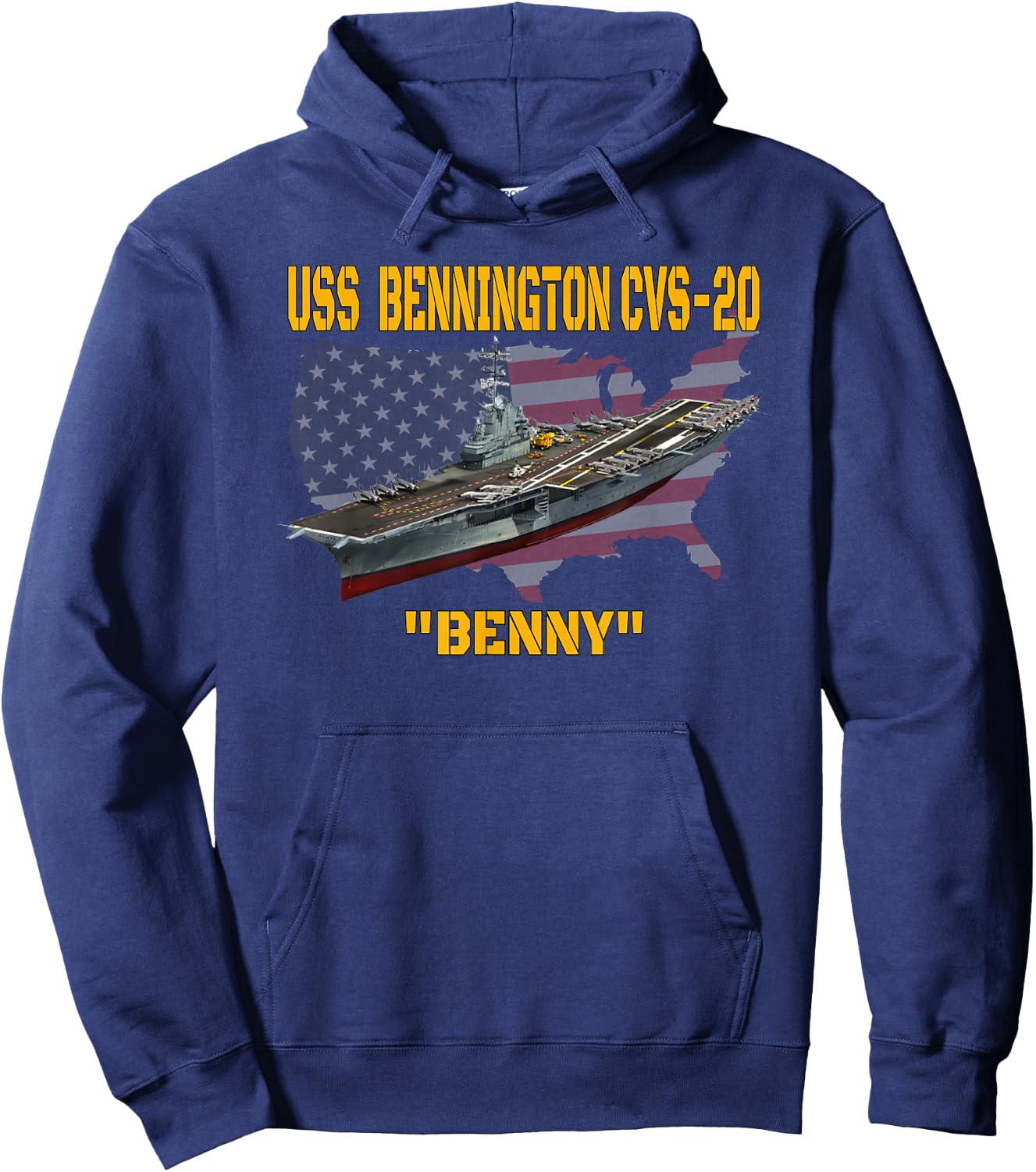Aircraft Carrier USS Bennington CVS-20 Veteran Father Day Hoodie - Hoodie | Navy