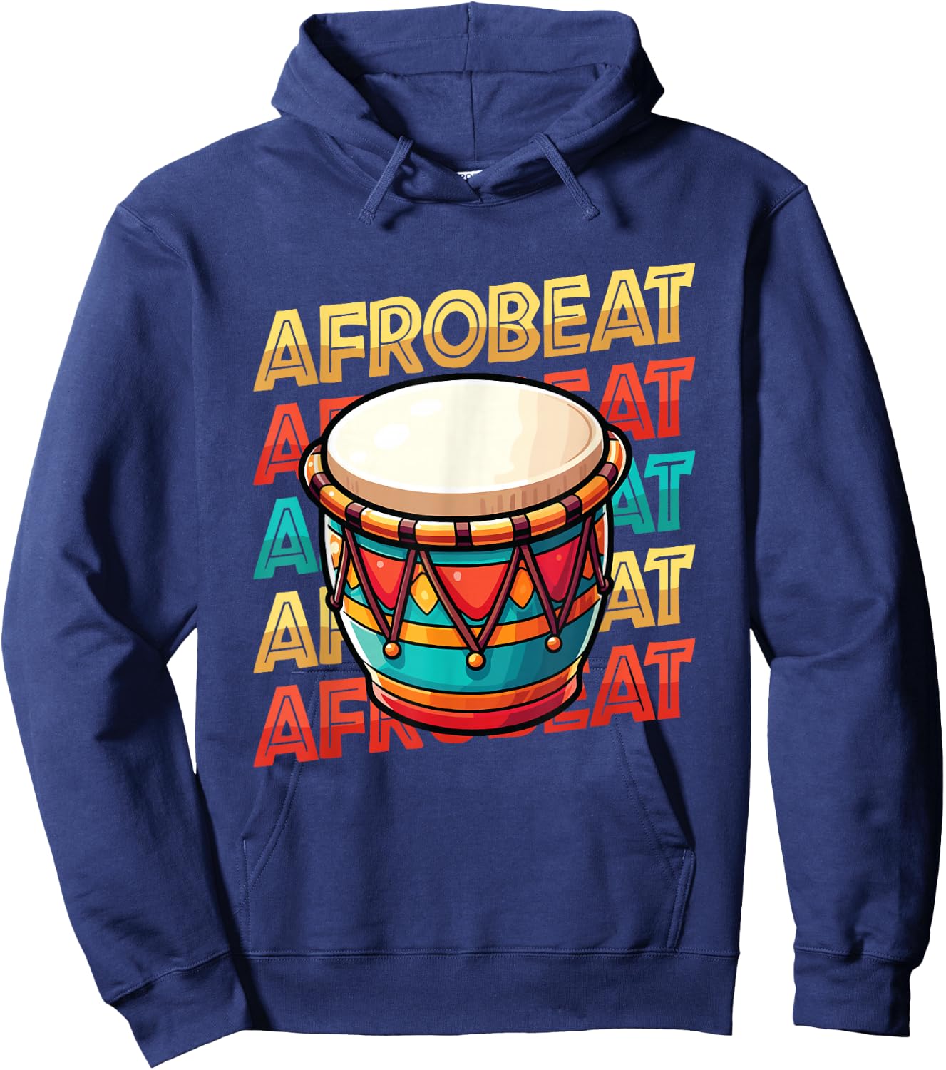 Afrobeat Djembe African Drum Music Djembe Player Hoodie - Hoodie | Navy