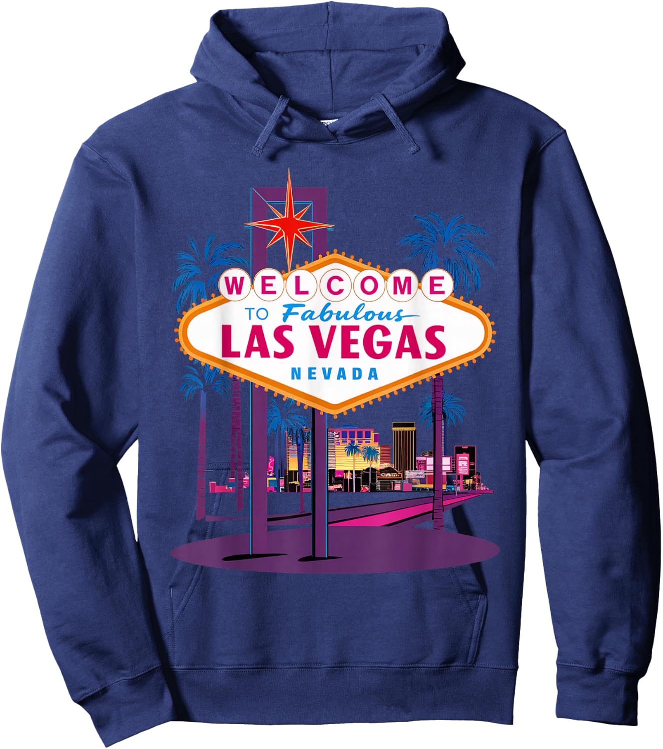 I Love LAS VEGAS Nevada City Vegas Souvenir Gifts Las Hoodie - Hoodie | Navy