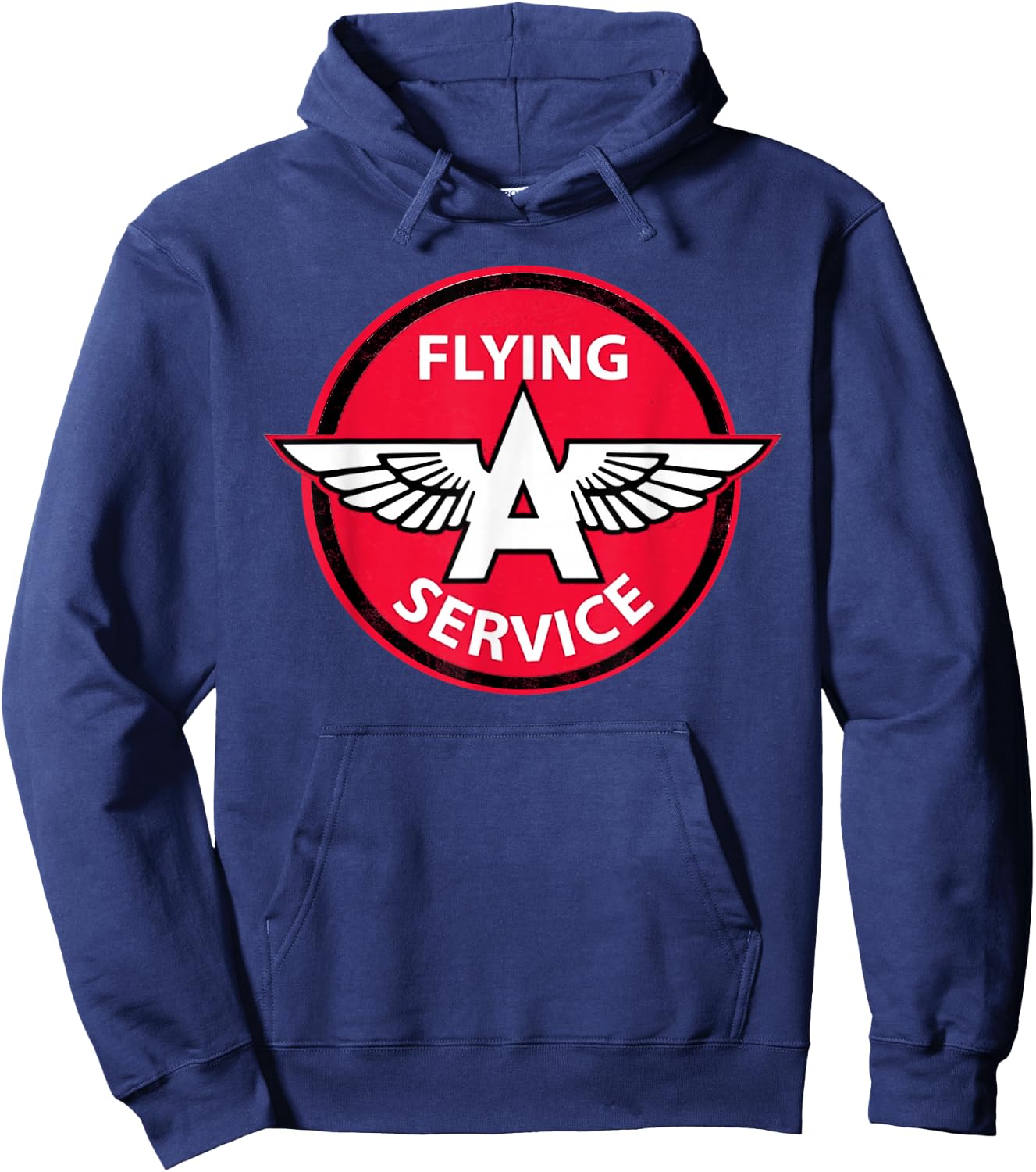 Retro Vintage Gas Station Flying A Service Motor Oil Car Hoodie - Hoodie | Navy