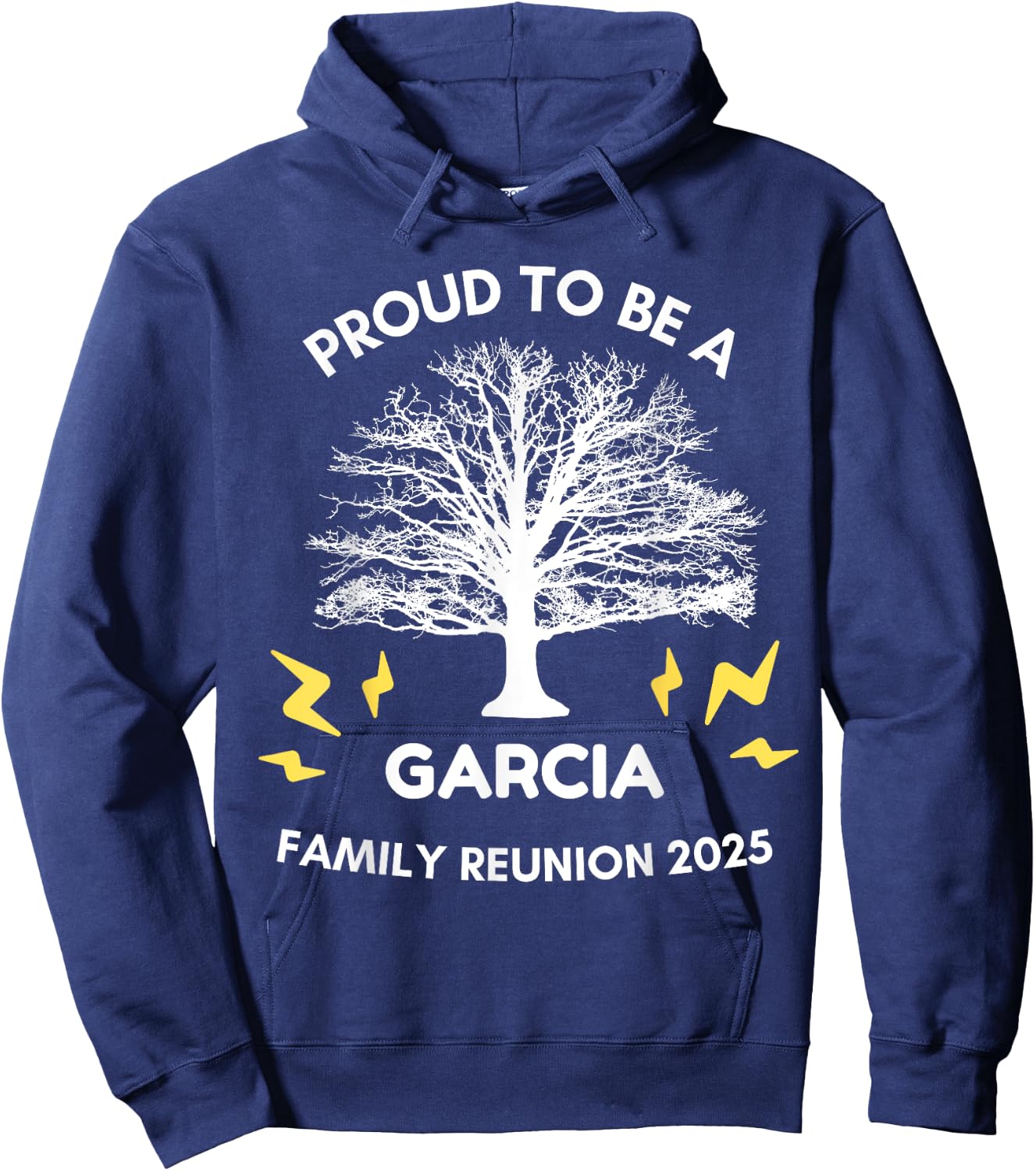 2025 GARCIA Family Reunion Gathering Family Tree Matching Hoodie - Hoodie | Navy