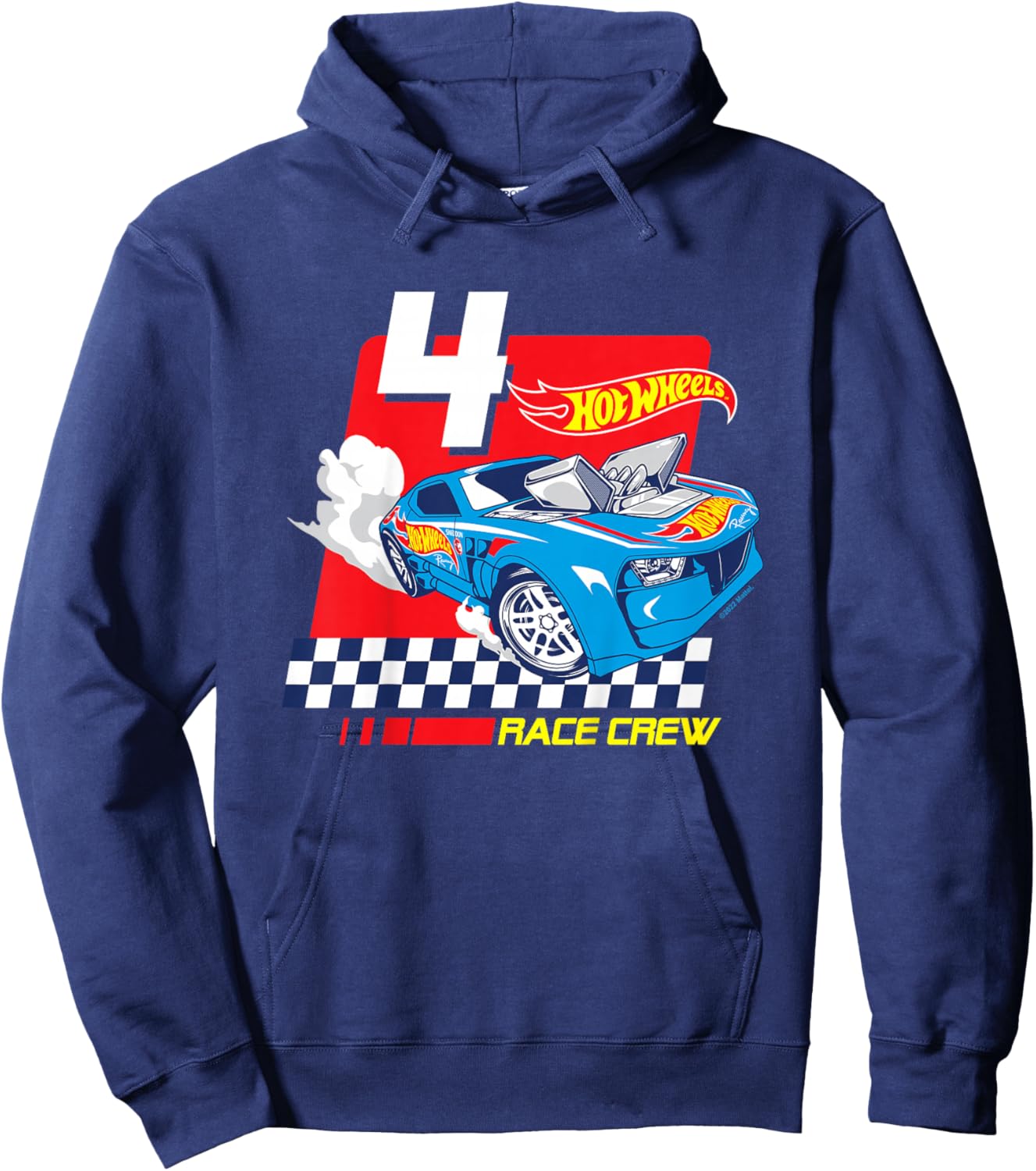 Children's Hot Wheels Race Crew 4 Years Old , black Hoodie - Hoodie | Navy