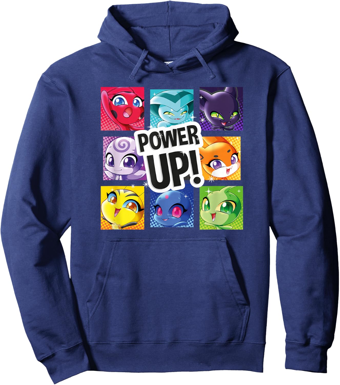 Miraculous Ladybug Kwamis Collection with all Kwamis Hoodie - Hoodie | Navy
