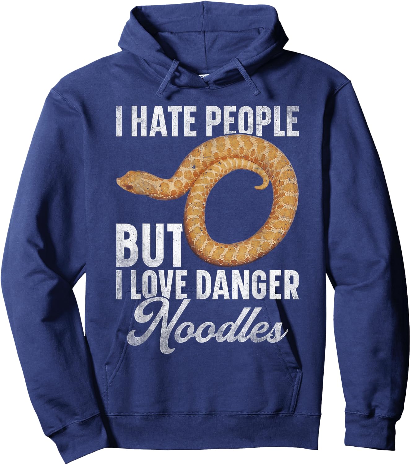 Hognose Snake Hide Stuffed Animal Ring Hognose Snake Hoodie - Hoodie | Navy