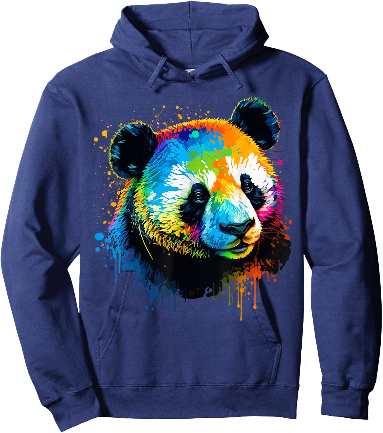 Watercolor Panda Hoodie - Hoodie | Navy