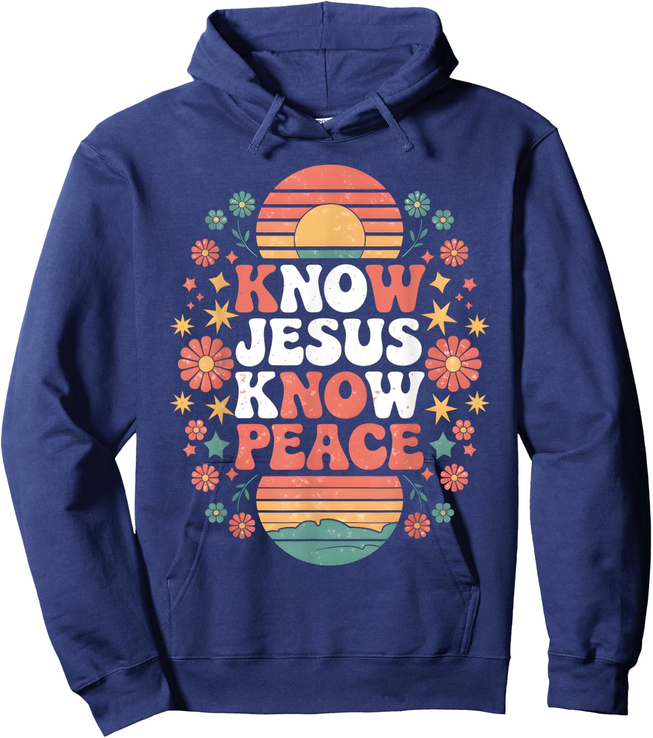 Know Jesus Know Peace Christian God Faith Men Women Kids Hoodie - Hoodie | Navy