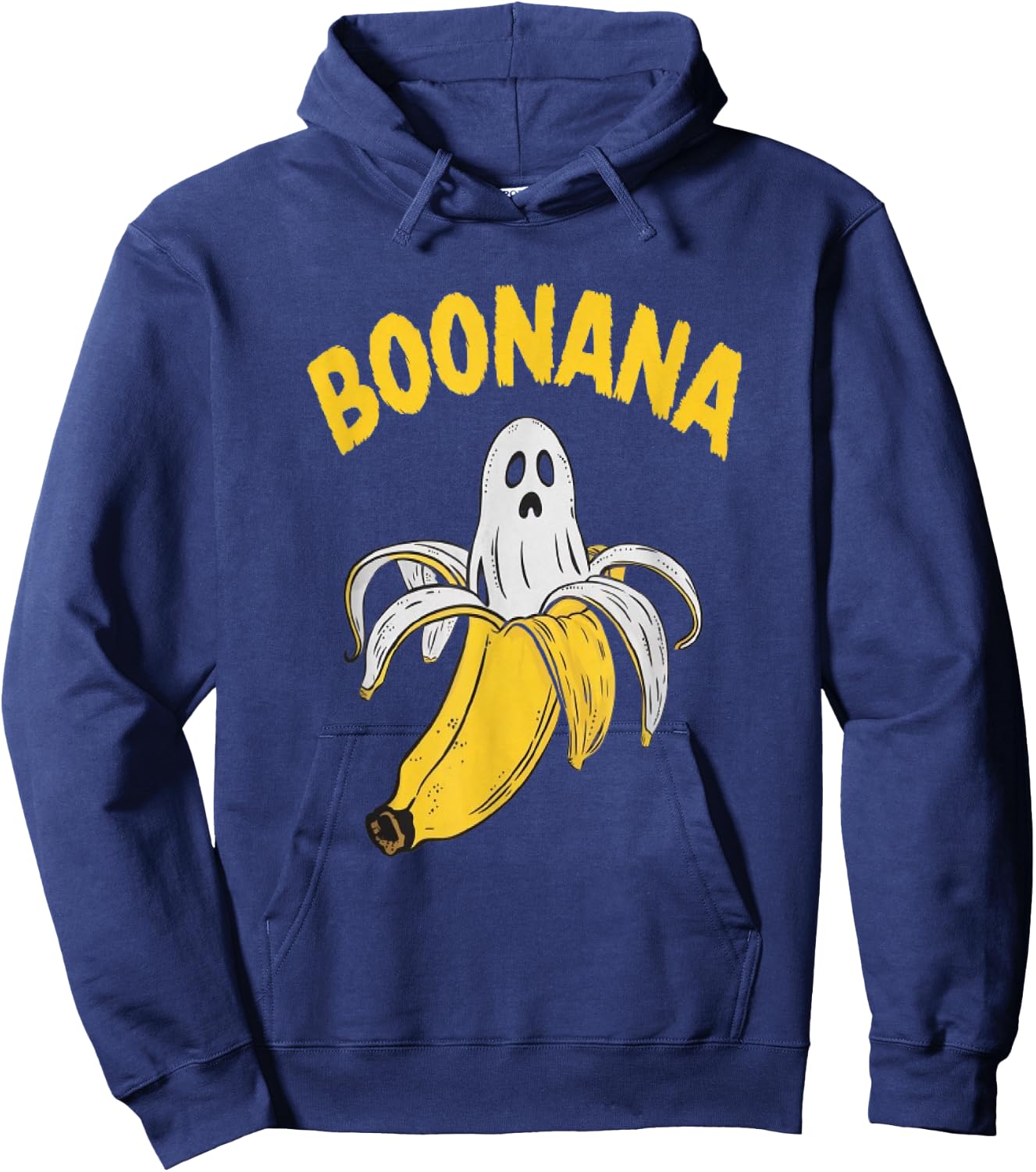 Boonana Cute Ghost Banana Halloween Costume Men Women Kids Hoodie - Hoodie | Navy