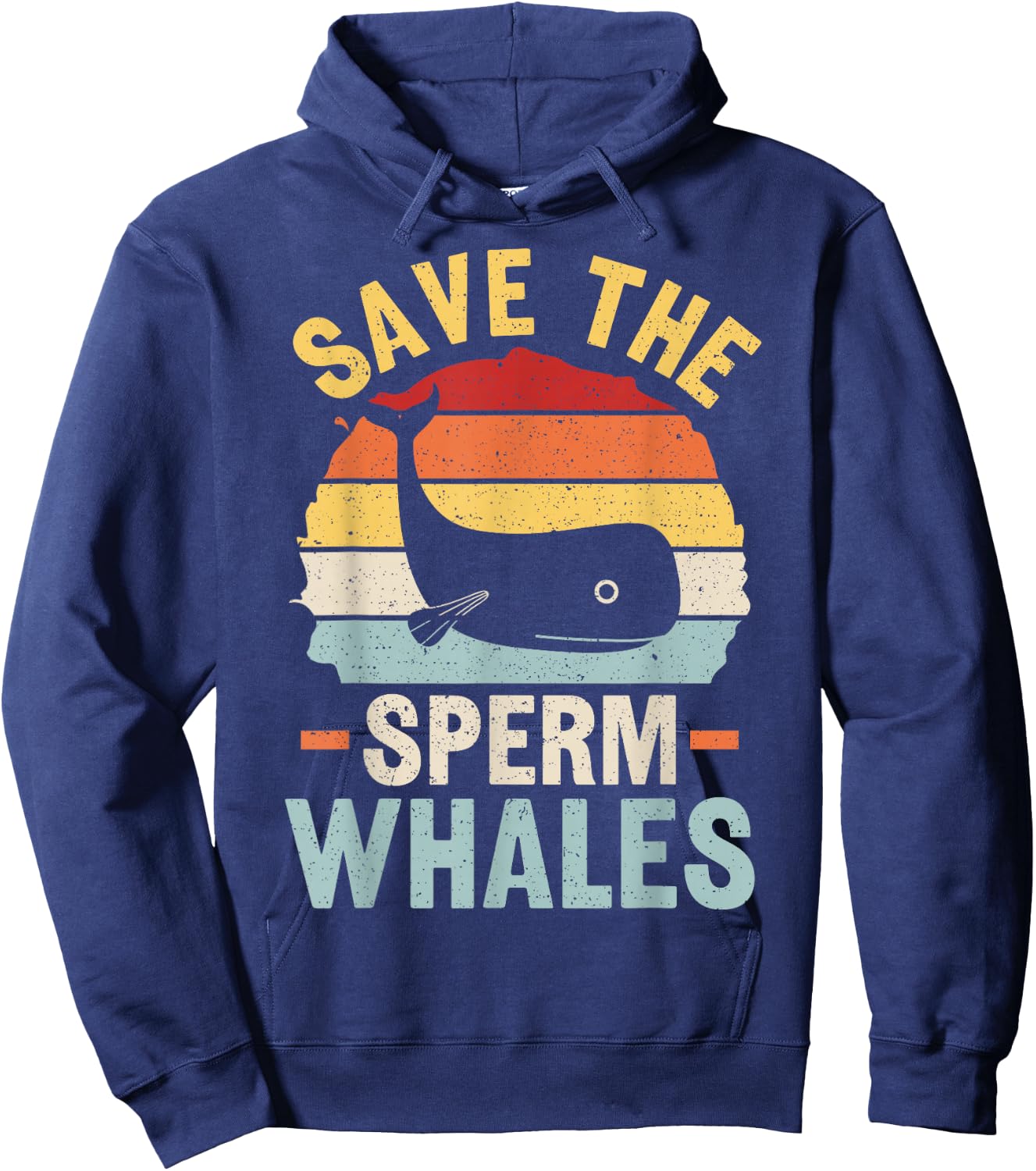 Save the sperm whales Design for a Sperm whale fan Hoodie - Hoodie | Navy