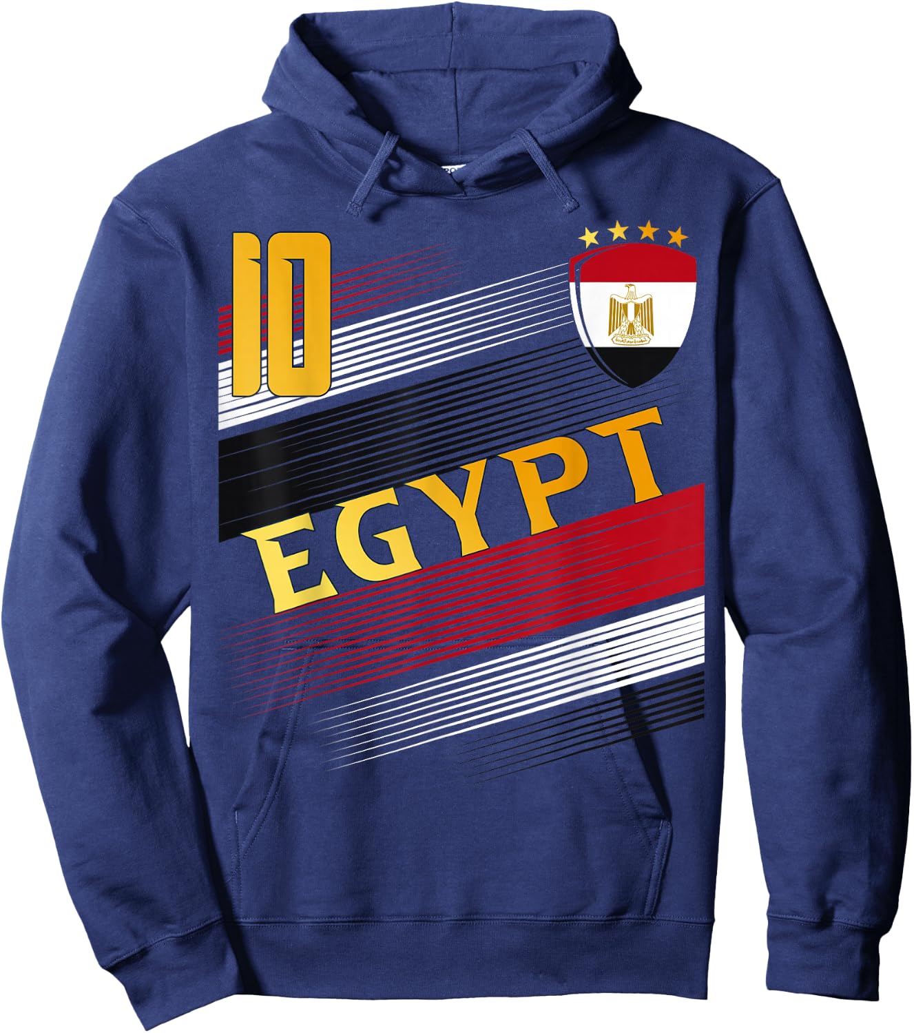 Egyptian Flag For Lovers Of Egyptian Pride , Black, S Hoodie - Hoodie | Navy
