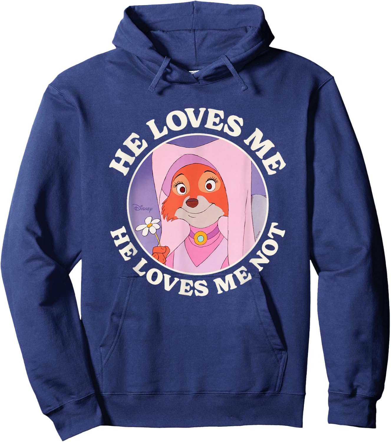 Robin Hood - Maid Marian He Loves Me He Loves Me Not Hoodie - Hoodie | Navy