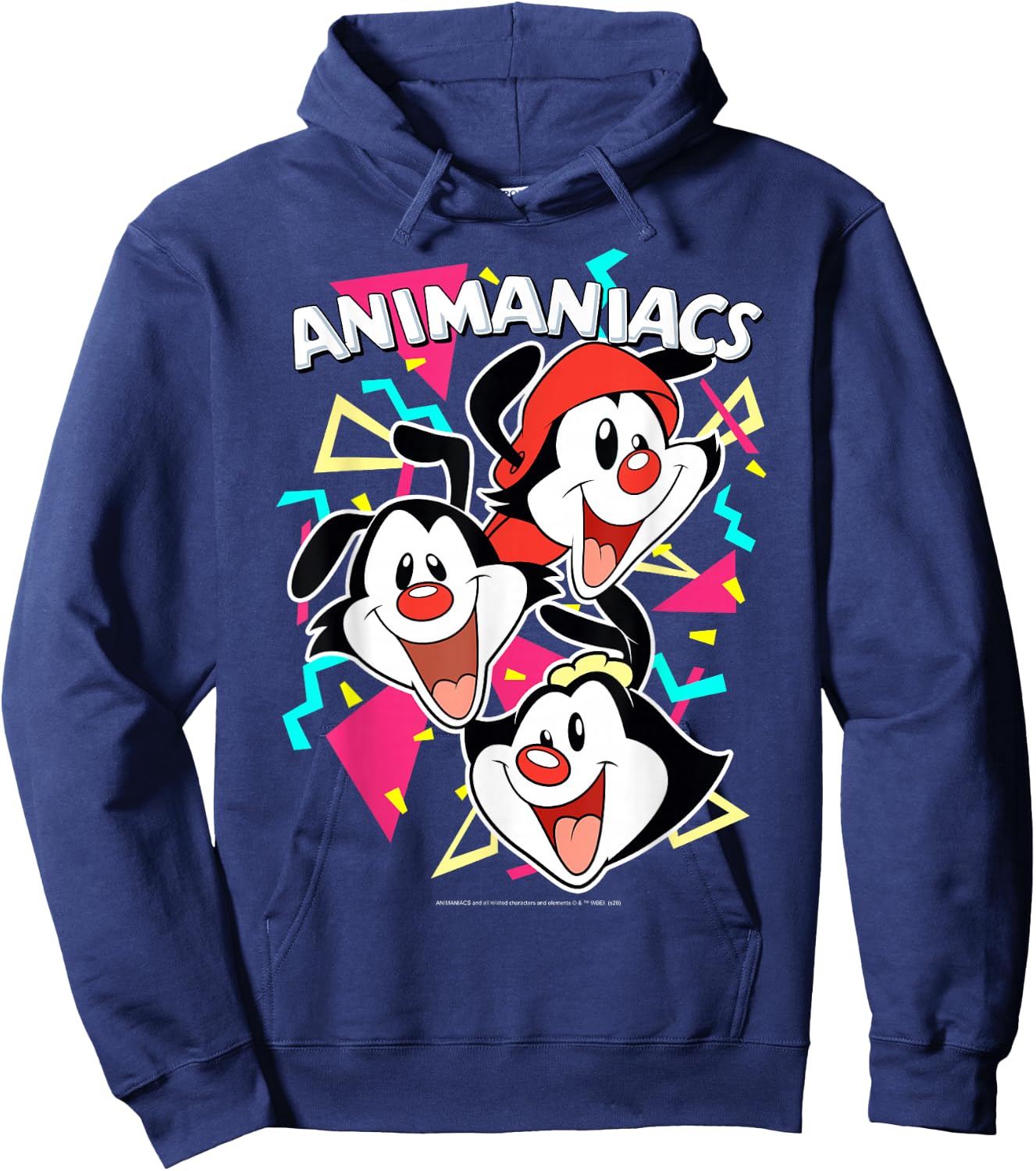 Animaniacs Yakko Wakko & Dot Party Portrait Small Hoodie - Hoodie | Navy