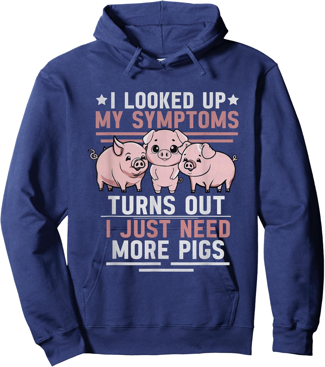 Funny Pigs For Pig Lovers Women Pig Hoodie - Hoodie | Navy