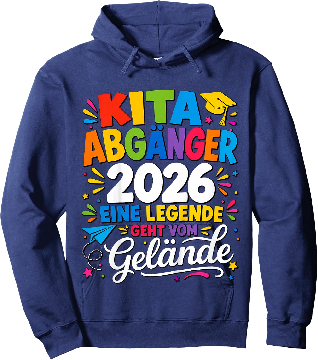 Kita Abgänger 2026 Eine Legende Geht Vom Gelände Hoodie - Hoodie | Navy