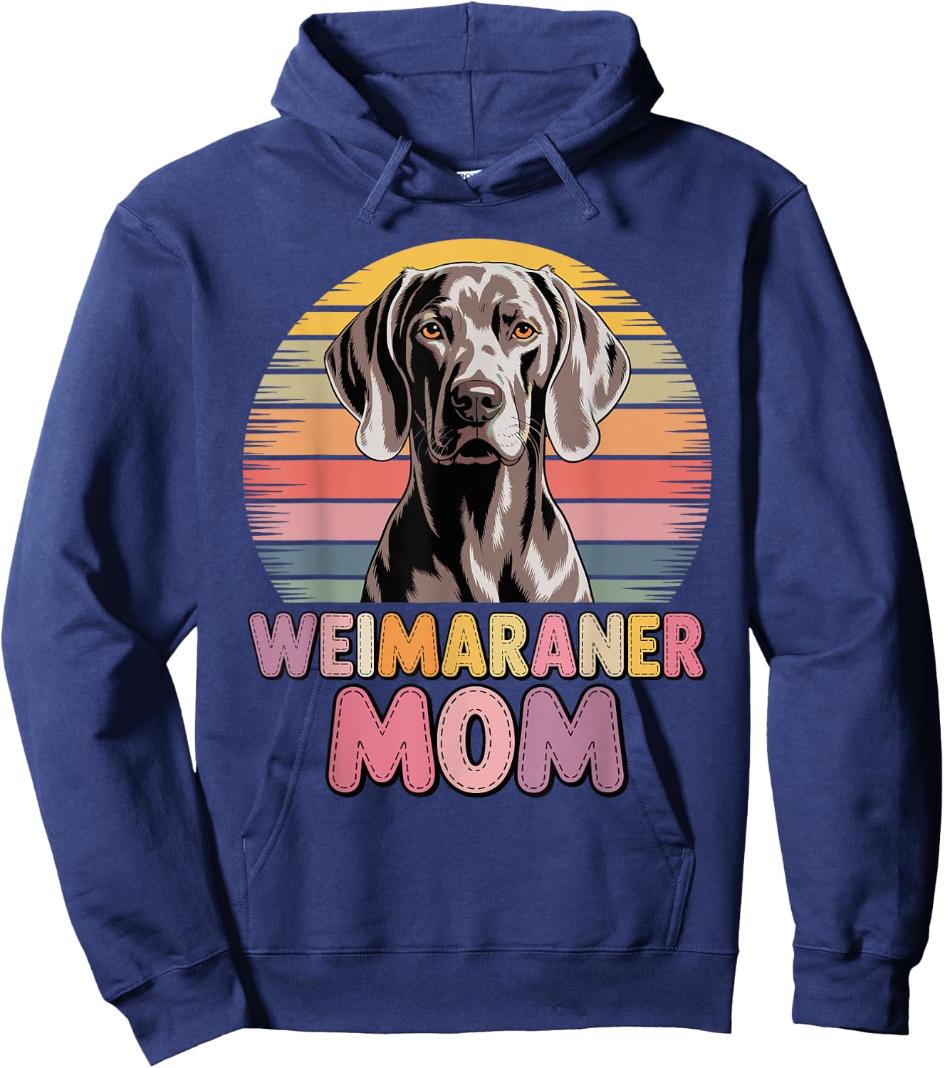 Retro Weimaraner Mom Weimaraners Hoodie - Hoodie | Navy