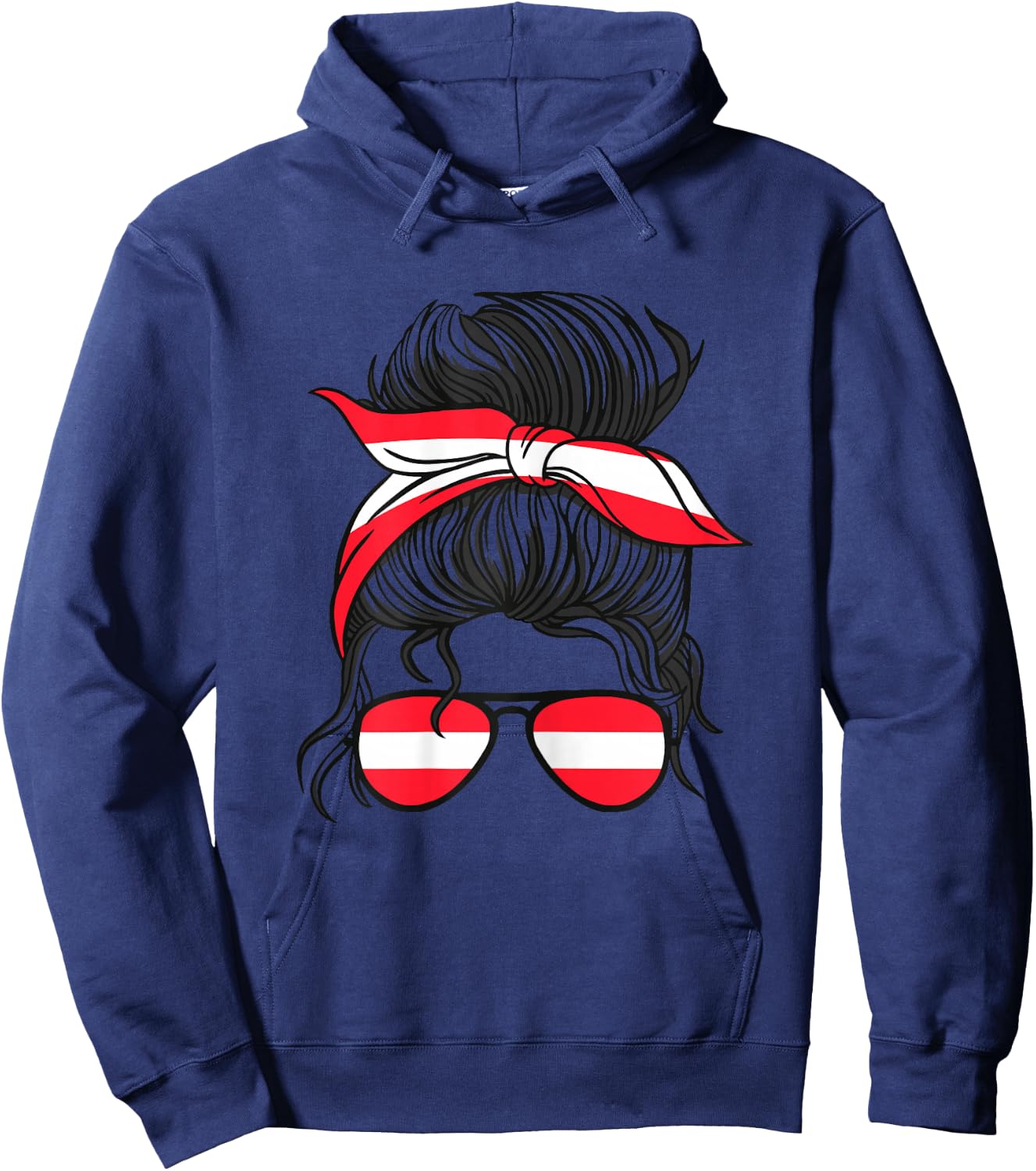 Österreich Mädchen Österreich Mädchen Österreichische Mädchen Österreichische Flagge Hoodie - Hoodie | Navy