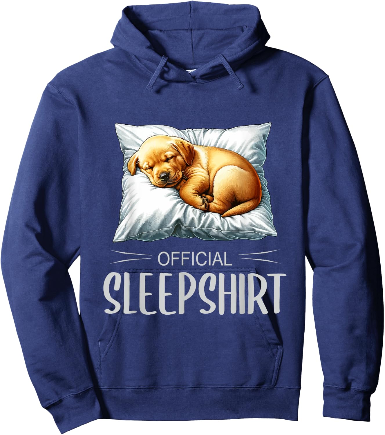 Official sleep shirt dog pajamas Labrador Retriever Women Kids Hoodie - Hoodie | Navy