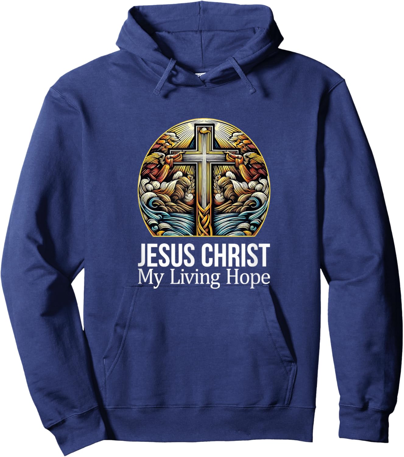 Jesus Christ - My Living Hope Hoodie - Hoodie | Navy