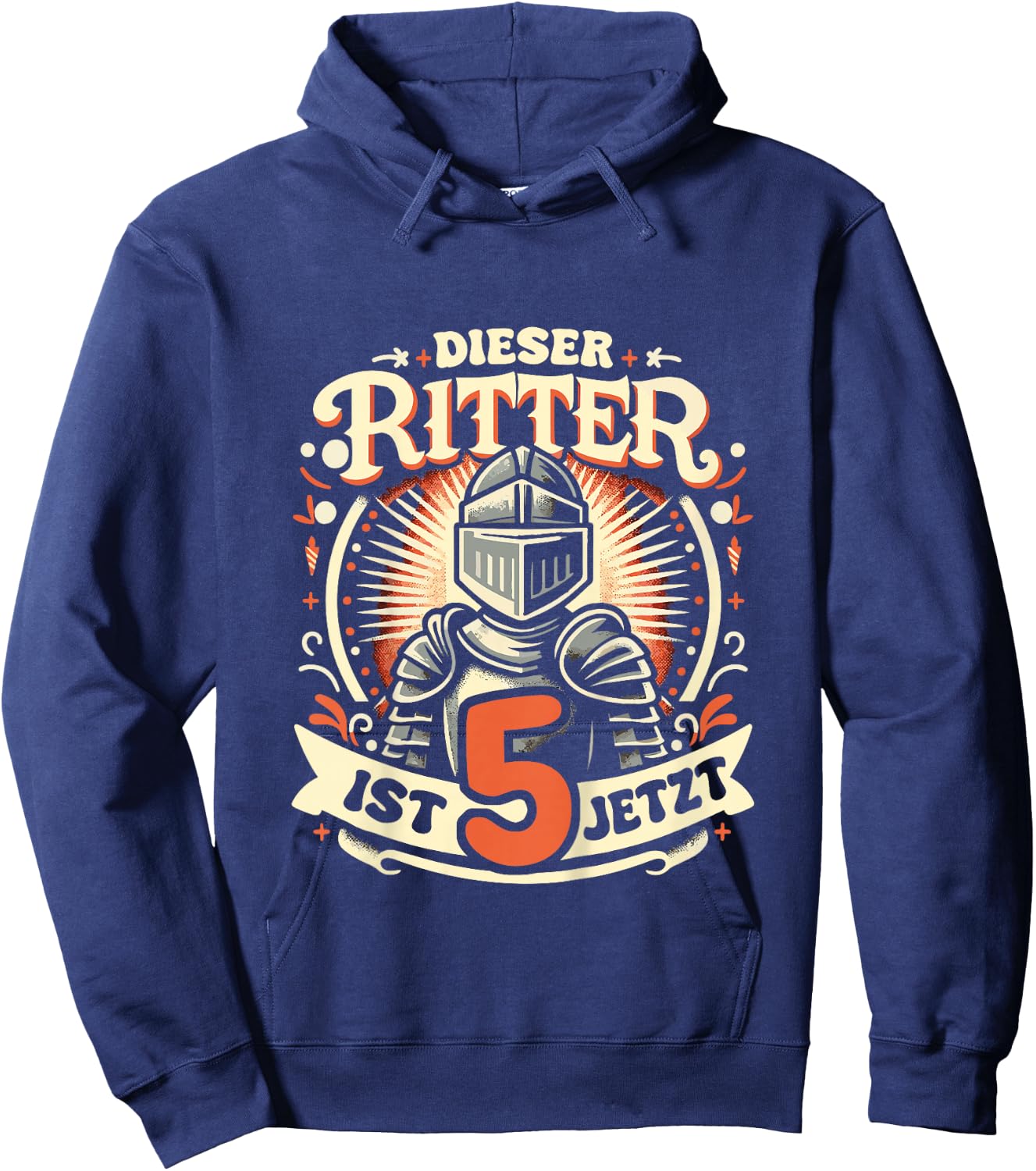 5. Geburtstag Dieser Ritter ist 5 Jahre Geburtstagsgeschenk Hoodie - Hoodie | Navy