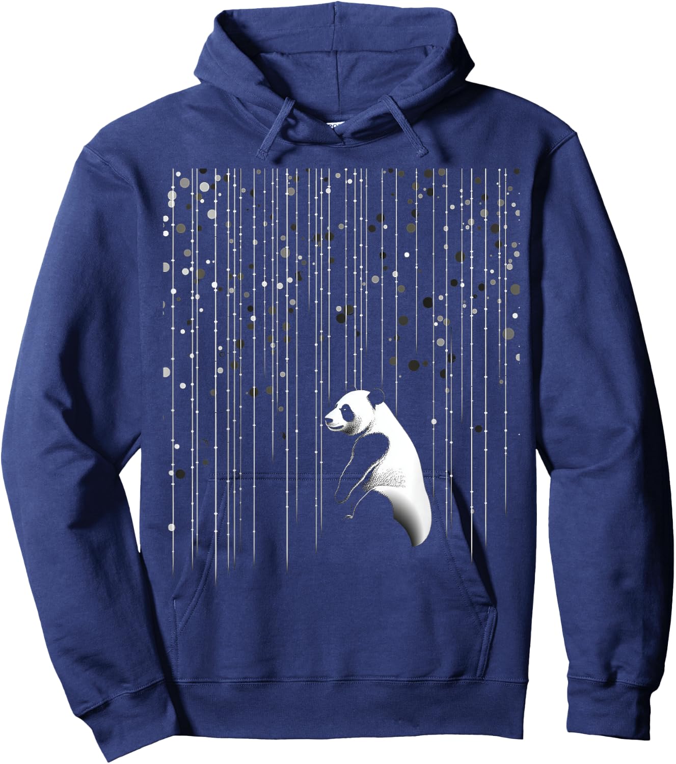Panda Animal Graphic Art Panda Hoodie - Hoodie | Navy