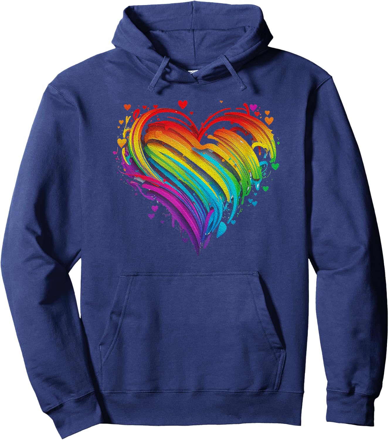 CSD LGBT Rainbow LGBTQ Heart Pride Love Just Love , black Hoodie - Hoodie | Navy