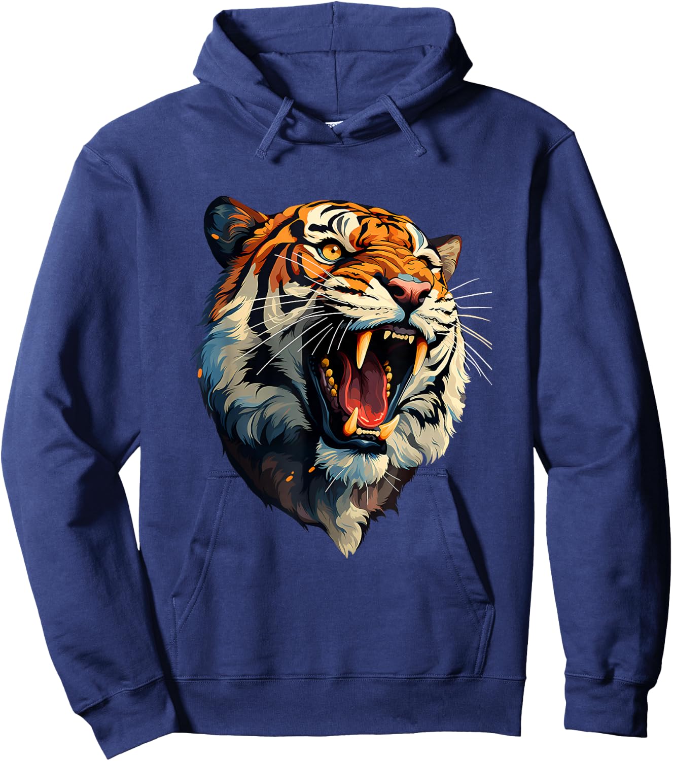 Tiger Face Hoodie - Hoodie | Navy