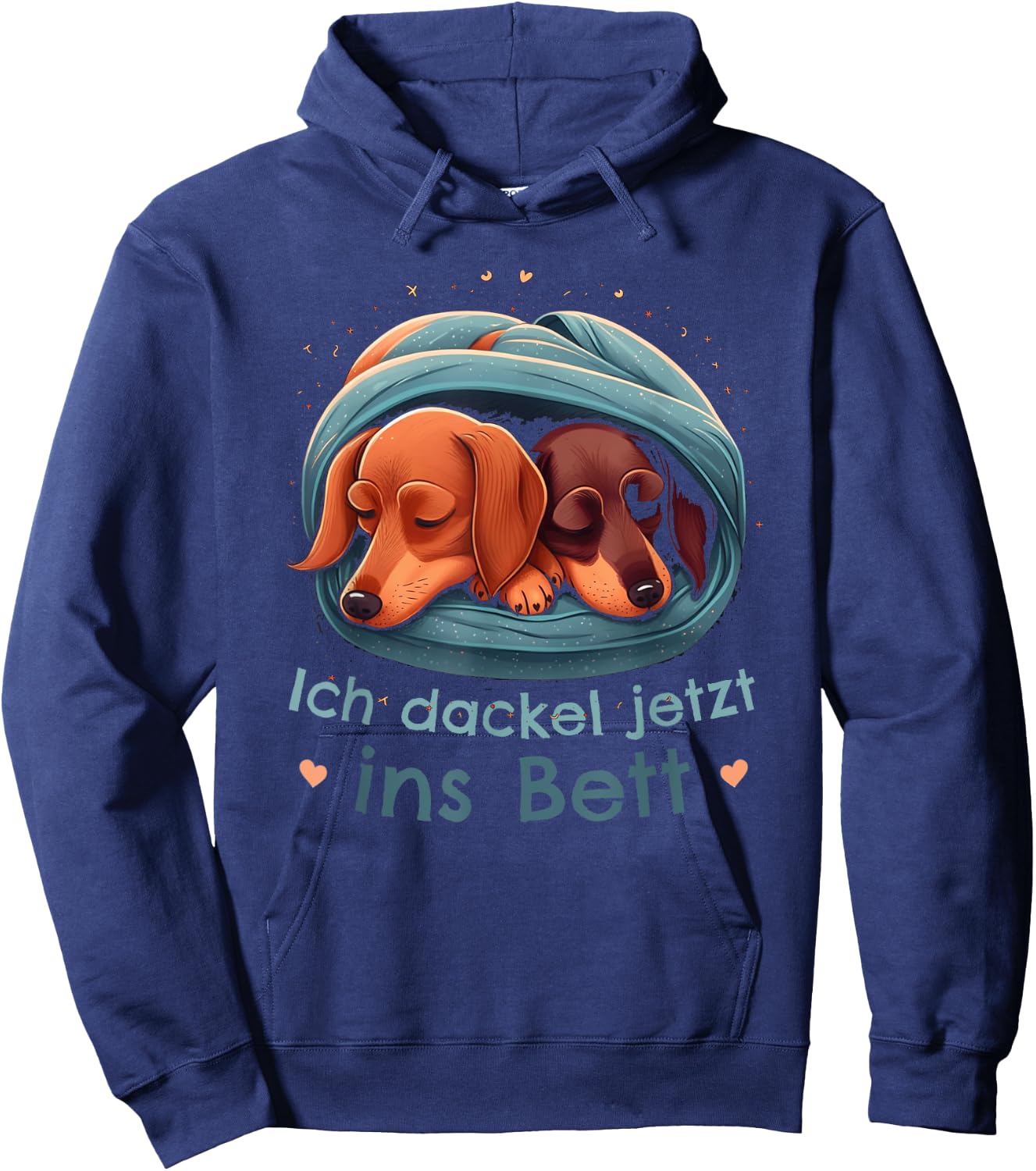 Dachshund Official Sleep I Dachshund Now Ins Bed Hoodie - Hoodie | Navy