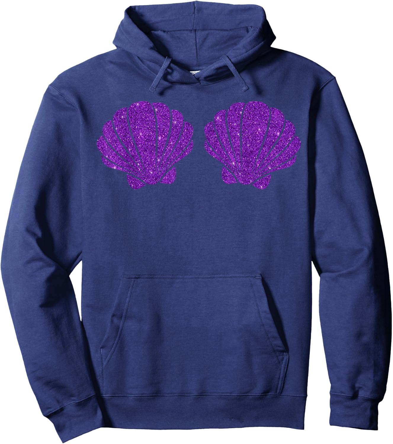 Mermaid SeaShell Costume Women, Cute Halloween Girl Costume Hoodie - Hoodie | Navy