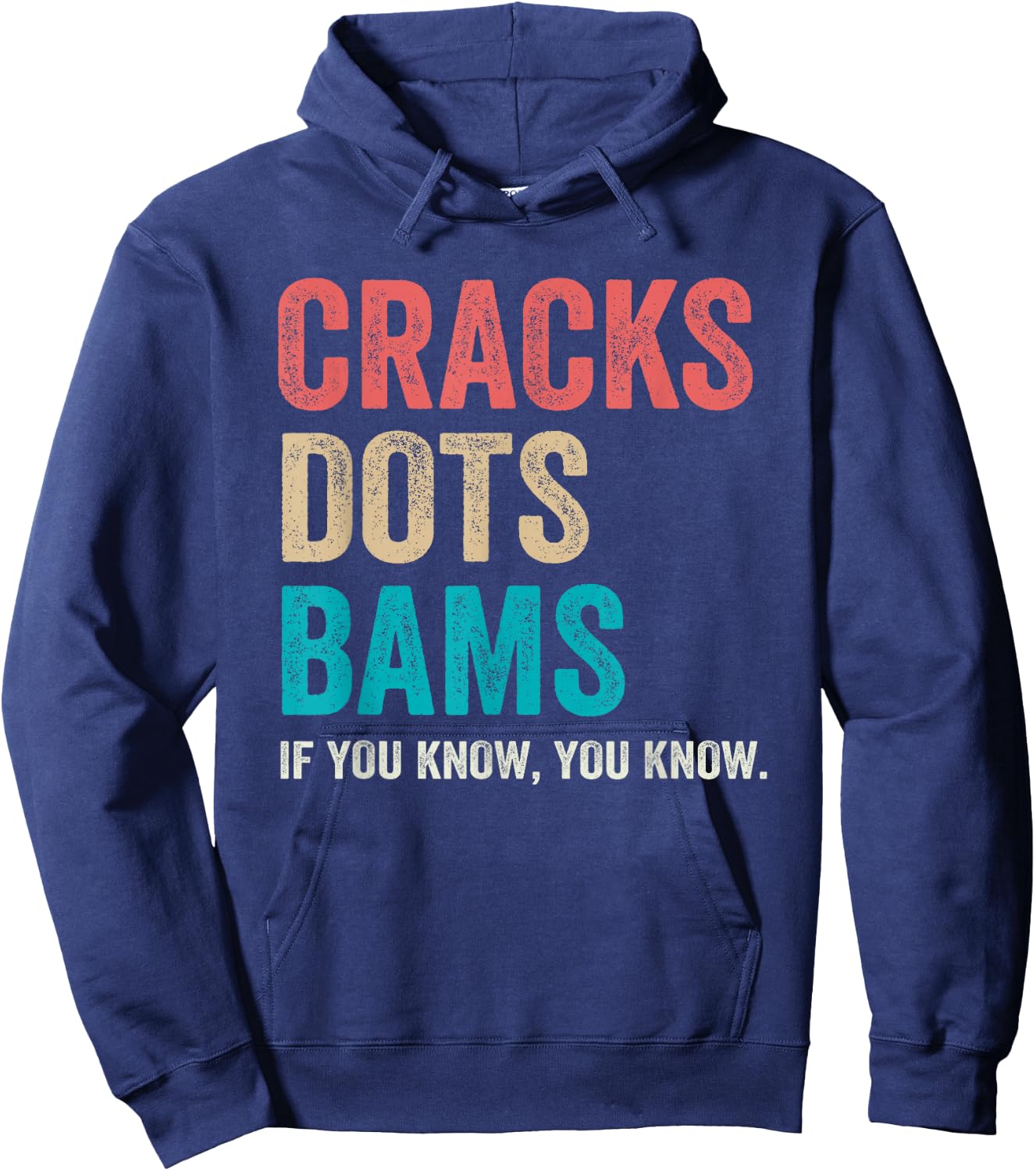 Cracks Dots Bams If You Know Chinese Mahjong Lover Mah-Jongg Hoodie - Hoodie | Navy